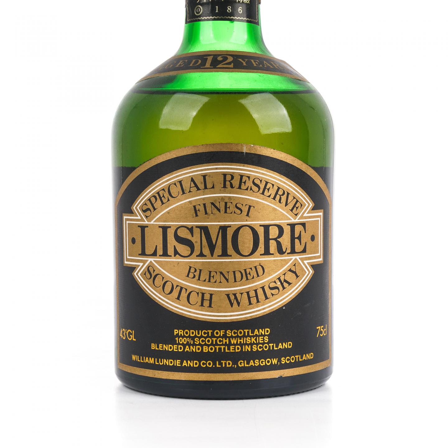 Lismore 12年 苏格兰调和 日本市场 750ml