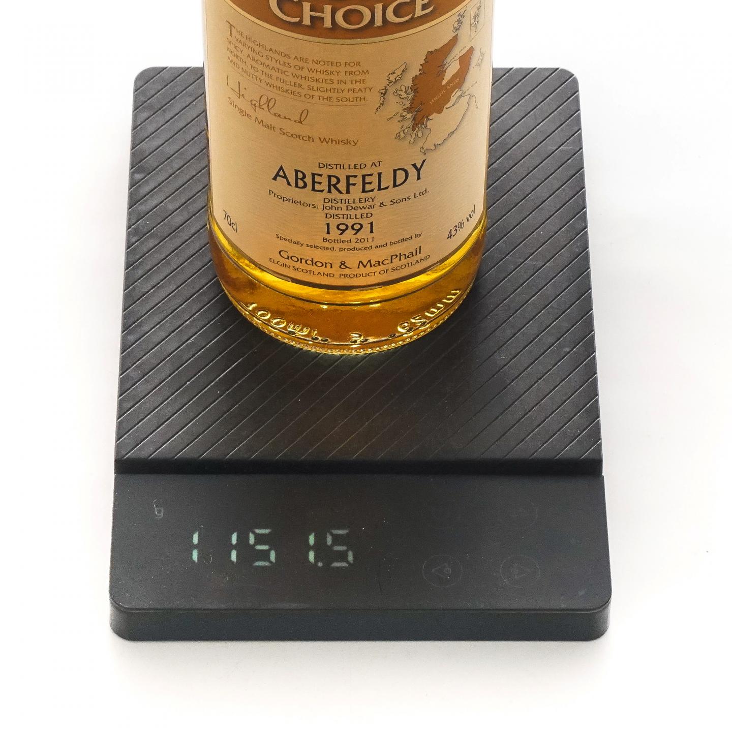 Aberfeldy 艾柏迪 1991-2011 雪莉桶 GM 地图标