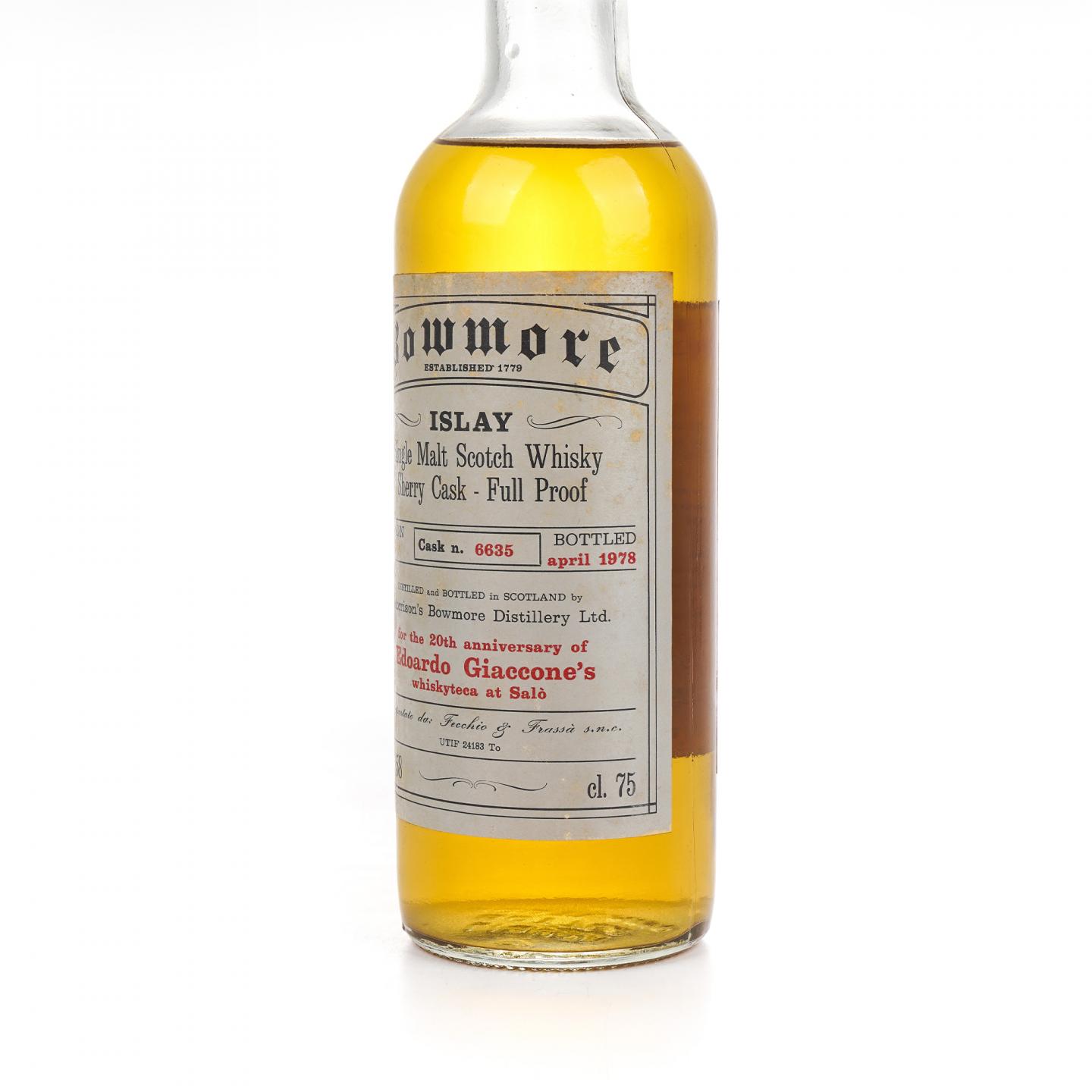 Bowmore 波摩 1968-1978 雪莉桶#6635 750ml