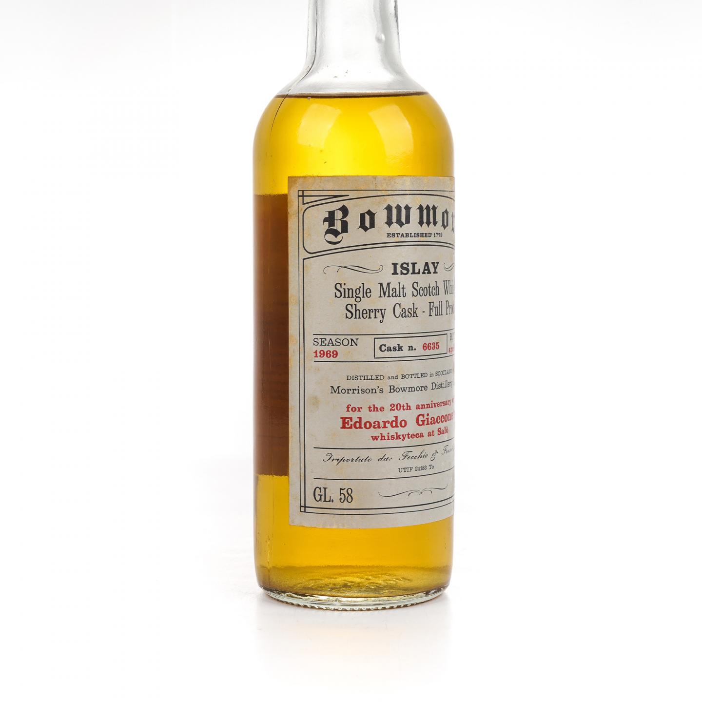Bowmore 波摩 1968-1978 雪莉桶#6635 750ml