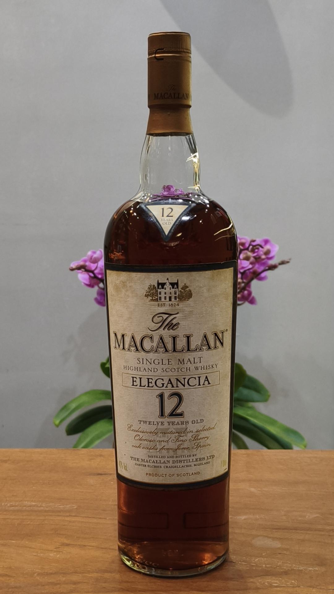 一升装麦卡伦典雅12年（草写版）