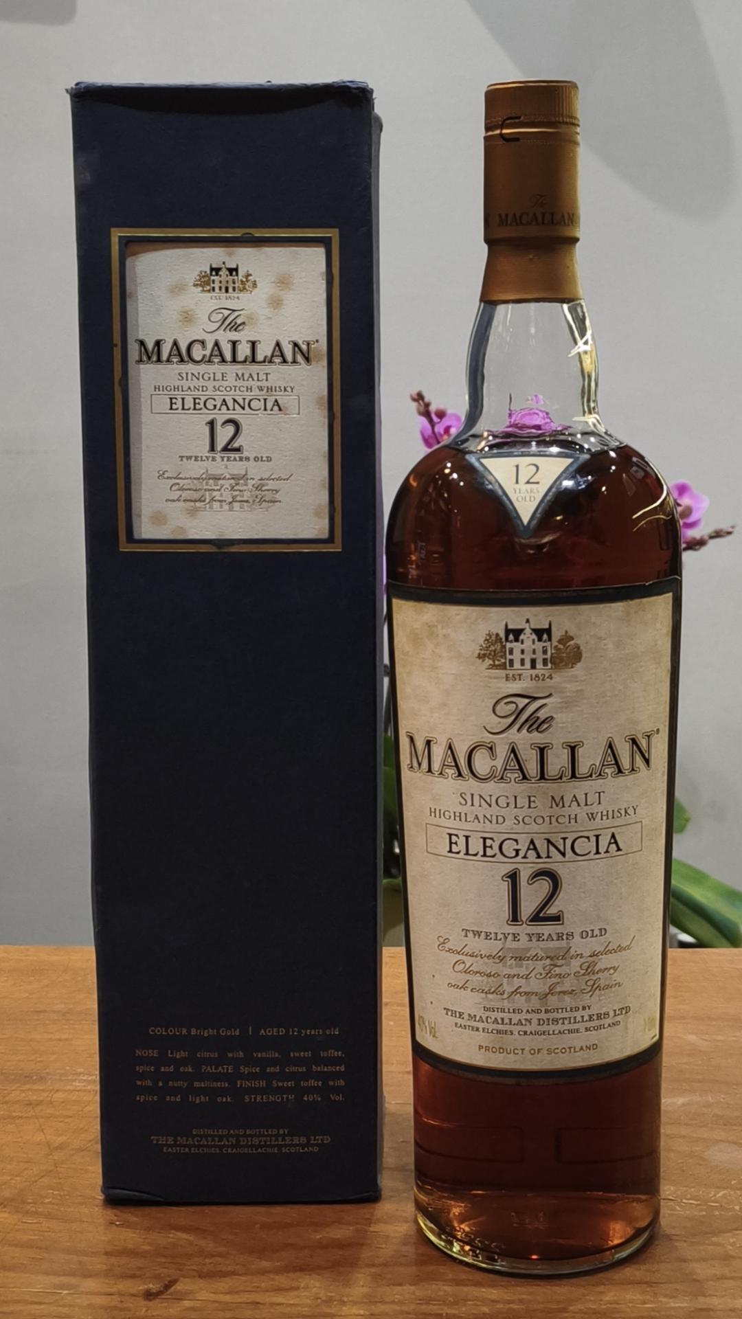 一升装麦卡伦典雅12年（草写版）