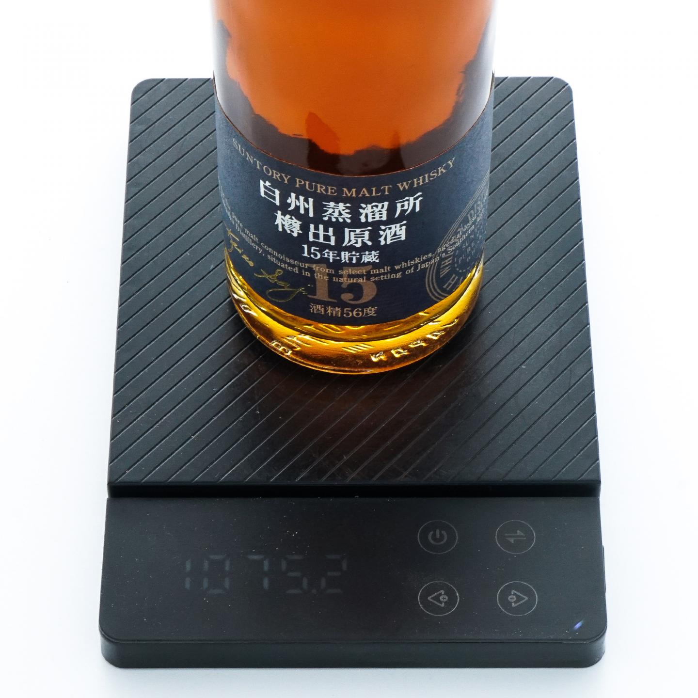 白州 樽出原酒 15年贮藏 酒精56度 500ml