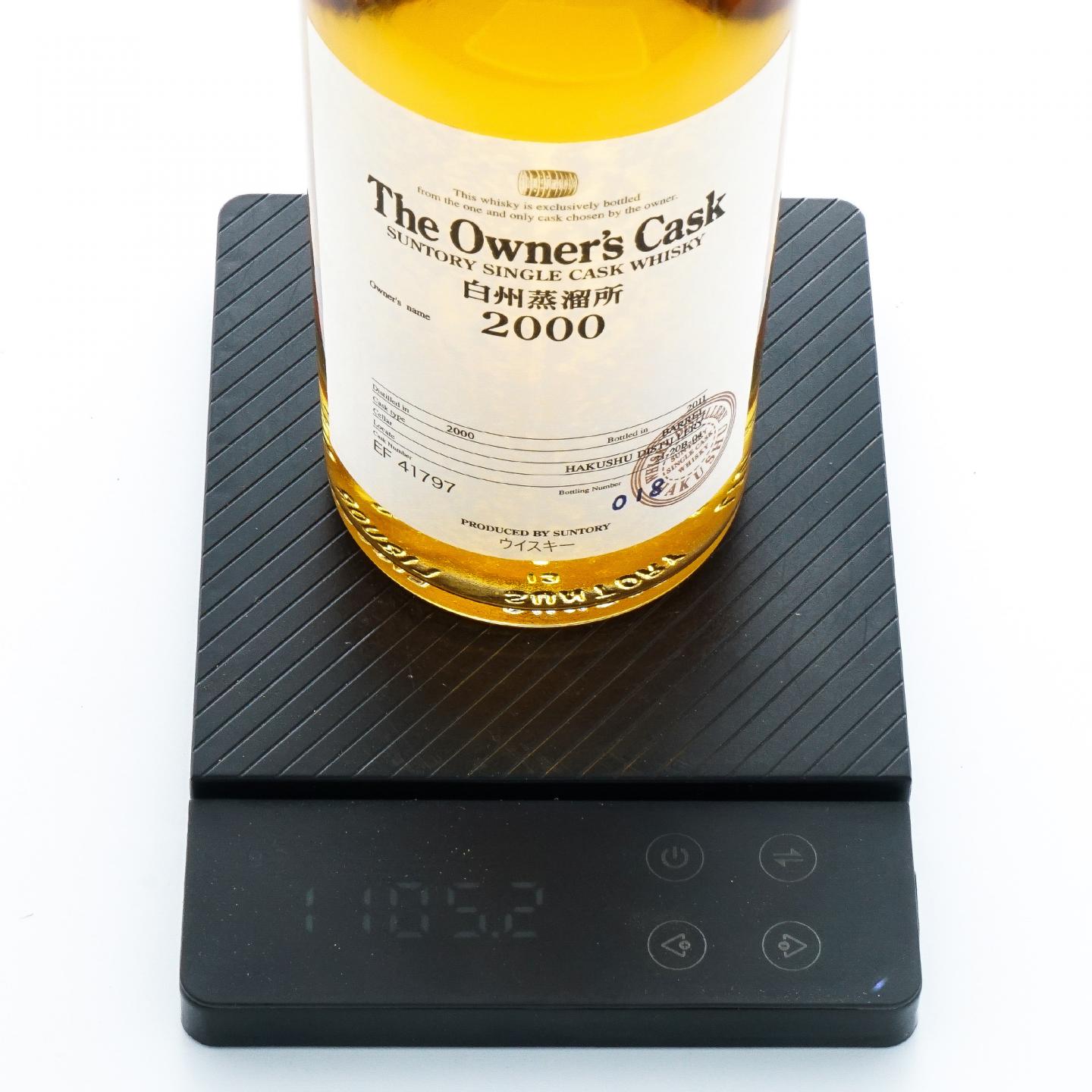 白州蒸馏所 2000-2011 业主桶#EF 41797