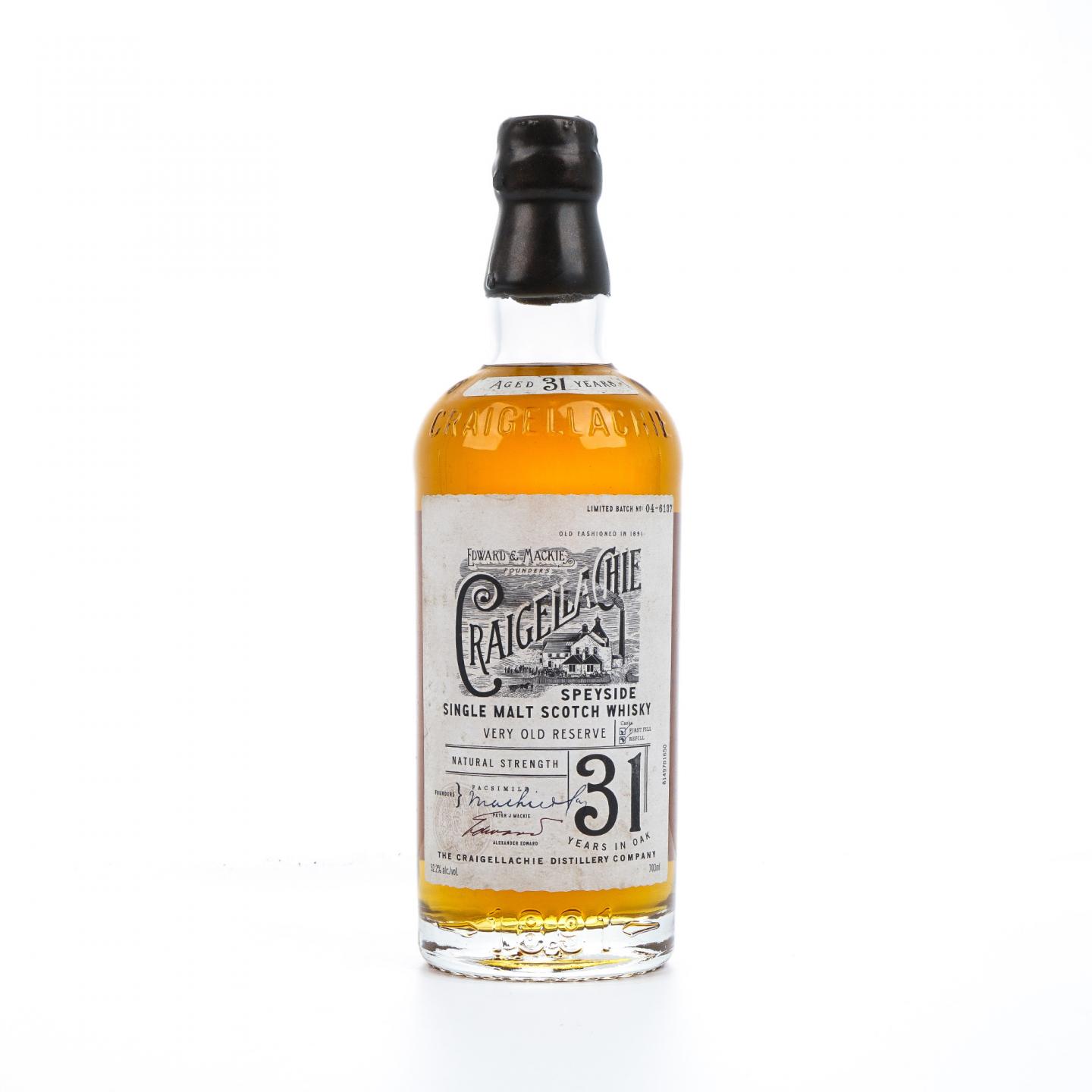 Craigellachie 克莱拉奇 31年 Very Old Reserve 桶强