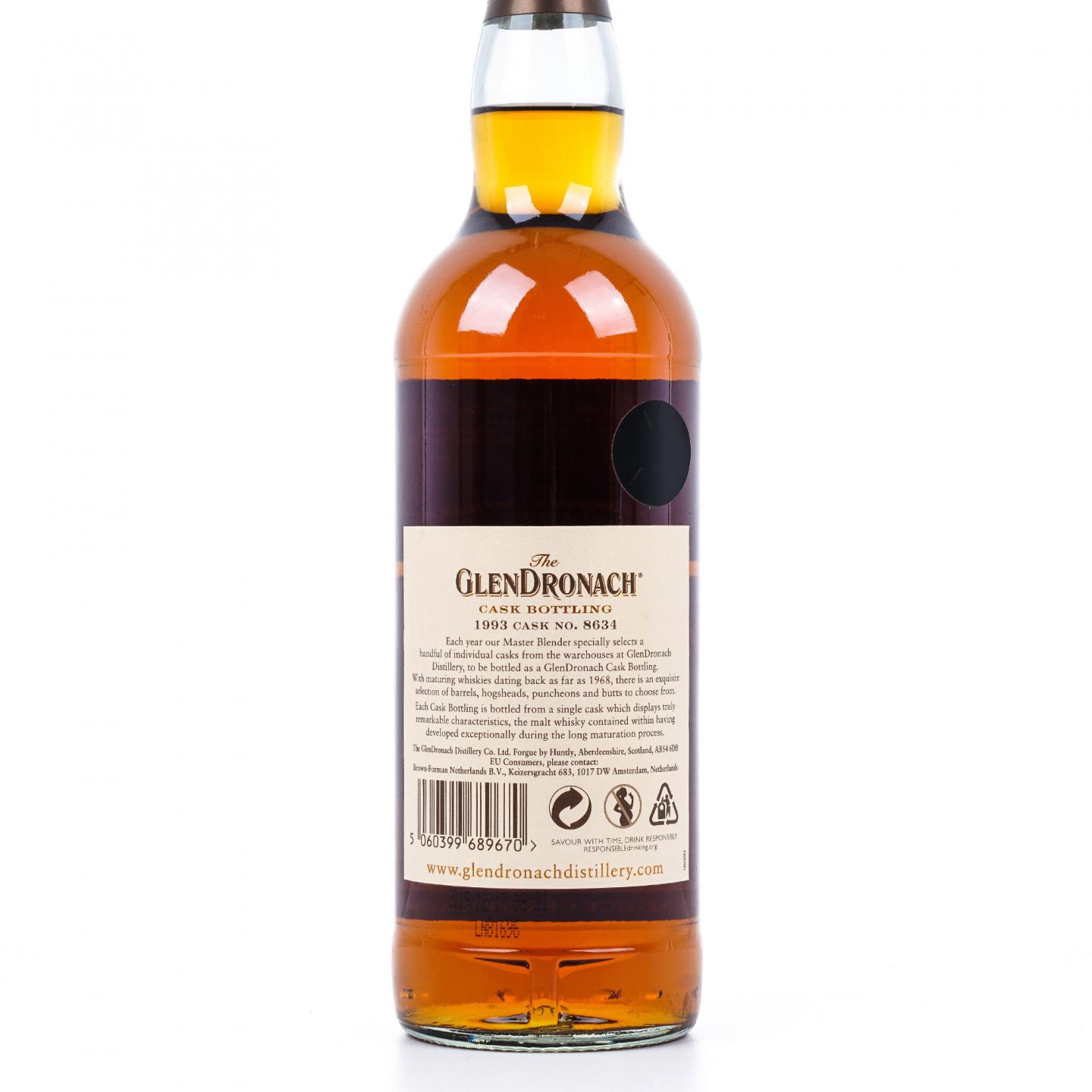 Glendronach 格兰多纳 26年 1993-2019 雪莉桶#8634