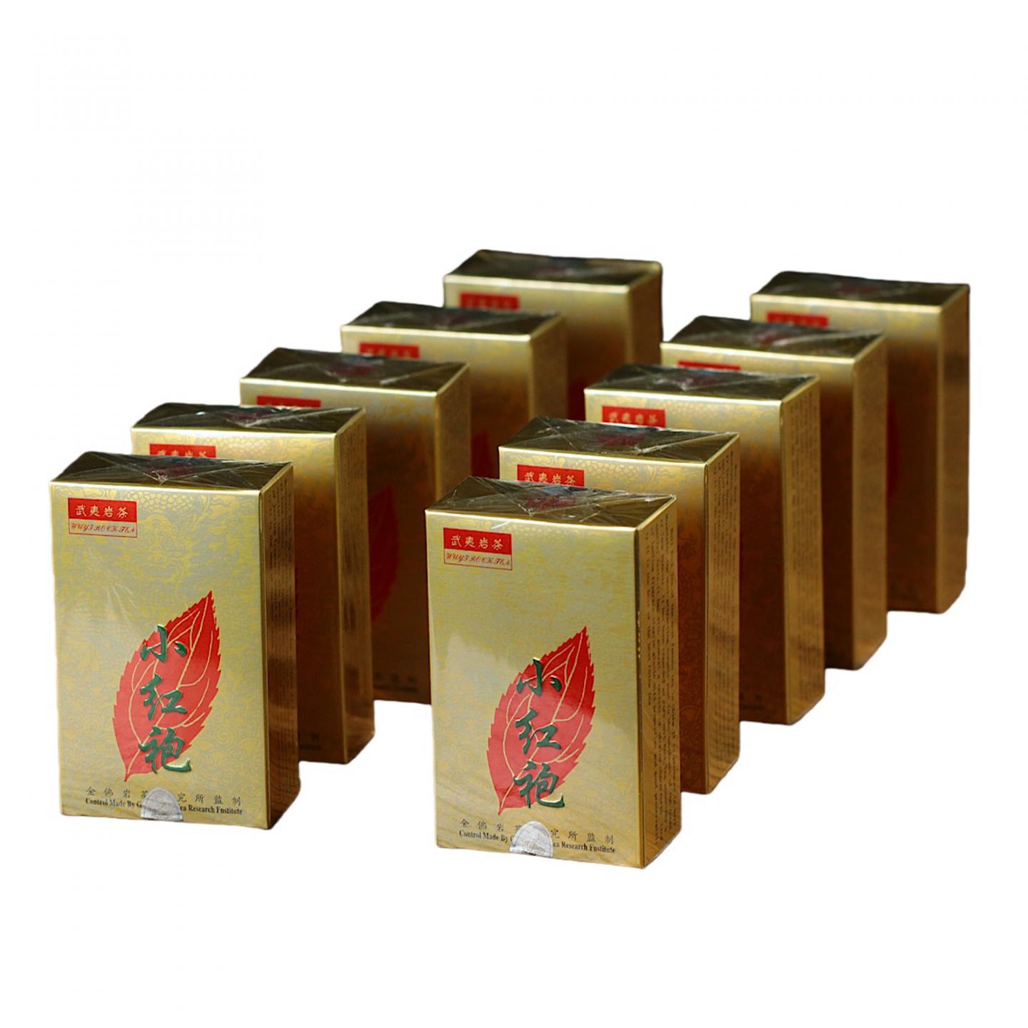 2000年 武夷山金佛茶叶研究所 正岩极品小红袍 10盒*50克 干仓
