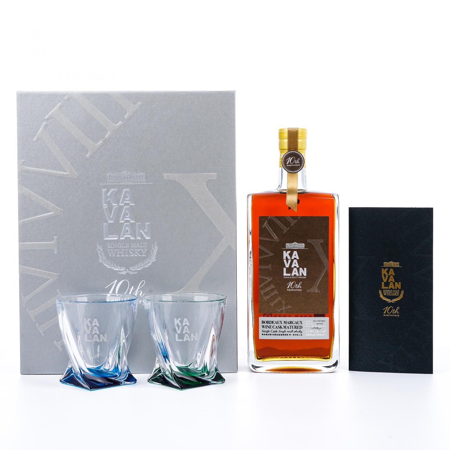 Kavalan 噶玛兰 2018 波尔多玛歌葡萄酒桶 十周年纪念礼盒 1000ml
