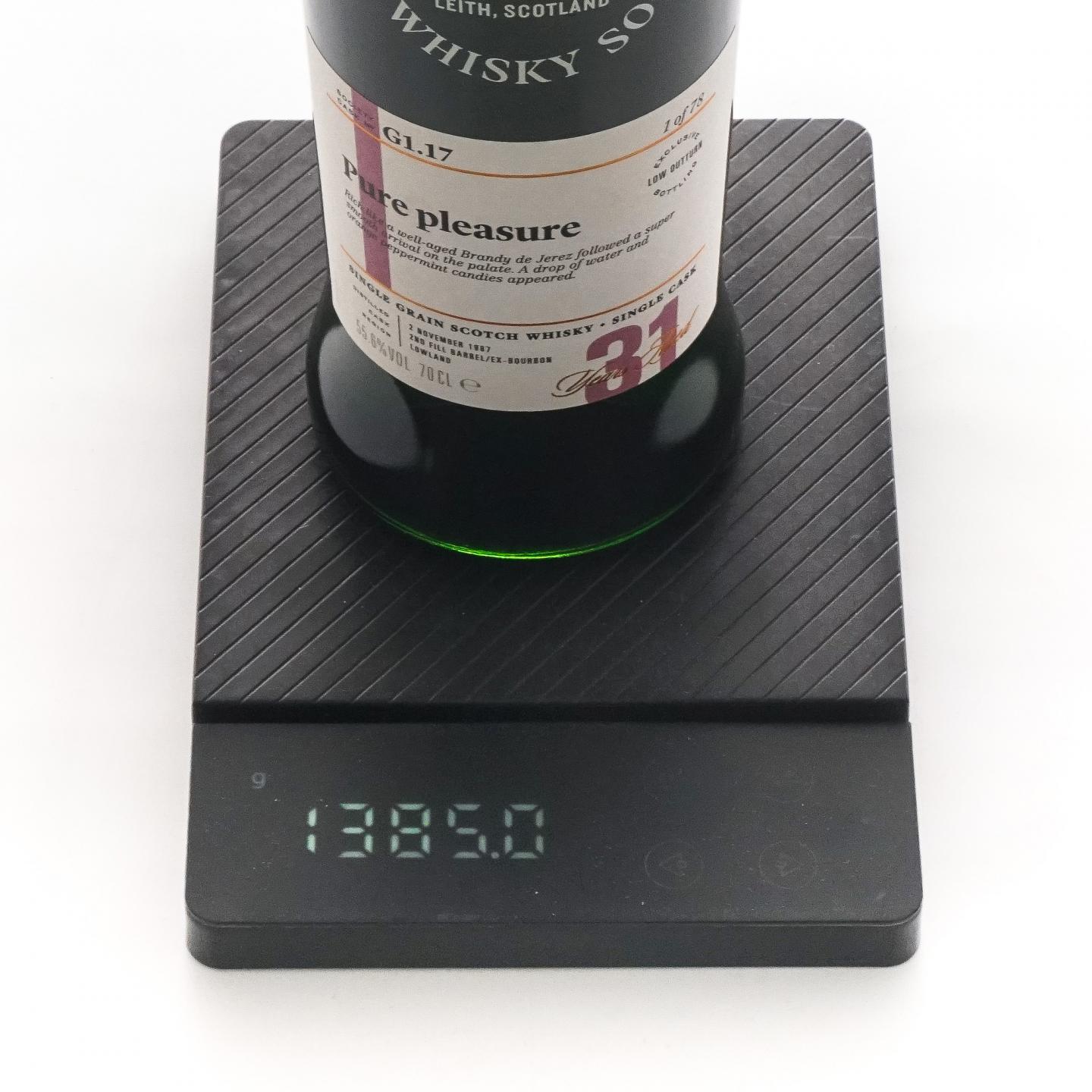 SMWS G1.17 北不列颠 31年 1987 单桶 单谷