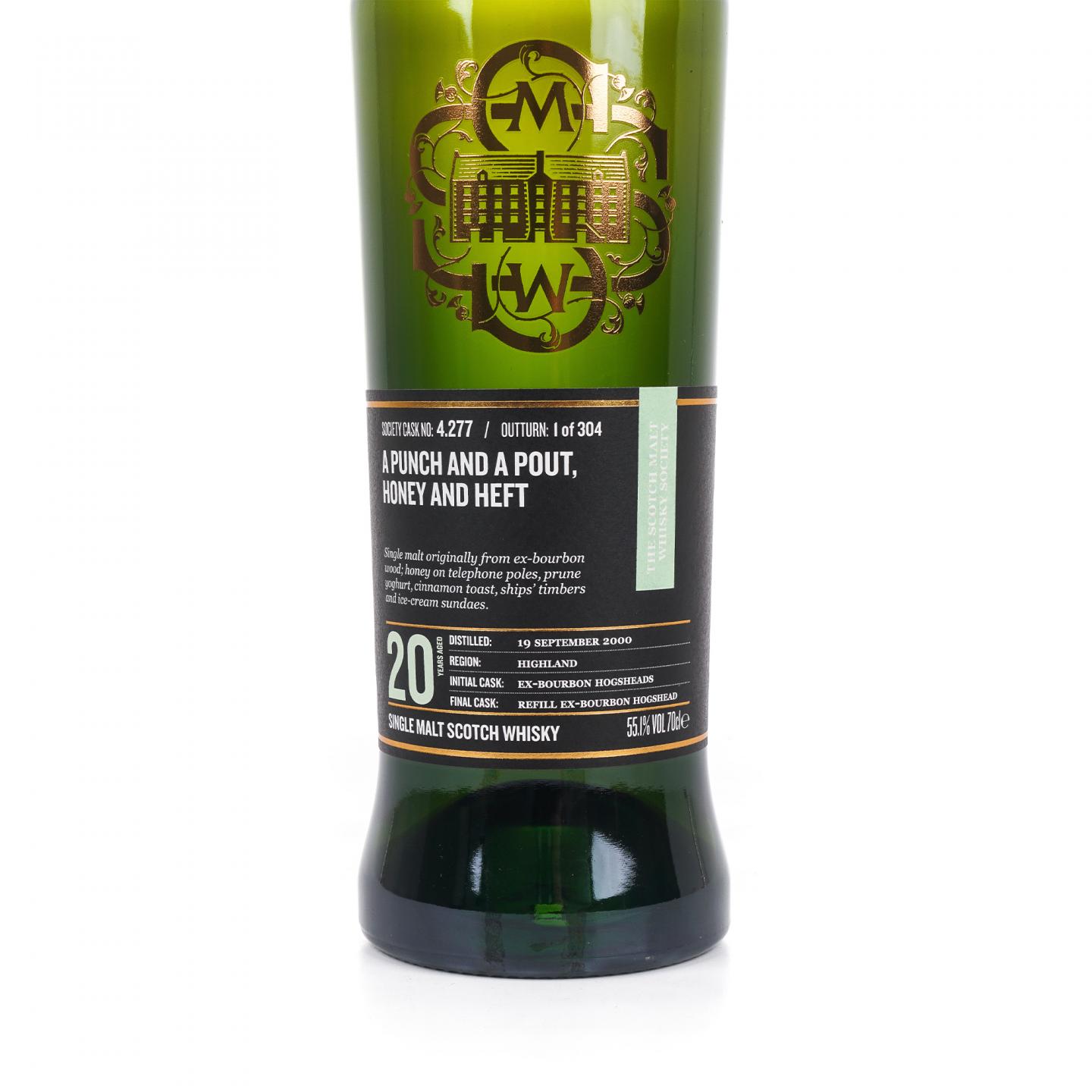 SMWS 4.277 高原骑士 20年 2000 单桶