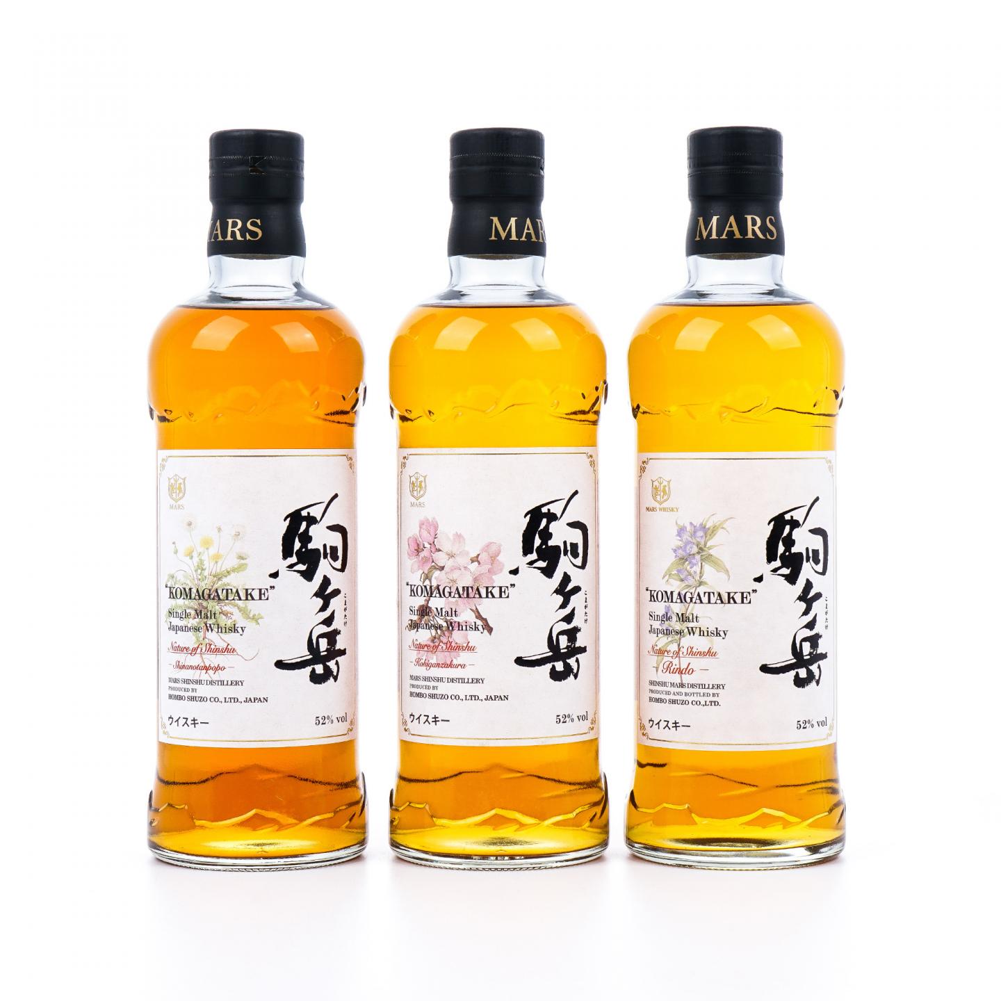 信州驹之岳 花卉系列 蒲公英/龙胆花/小彼岸樱 3瓶组