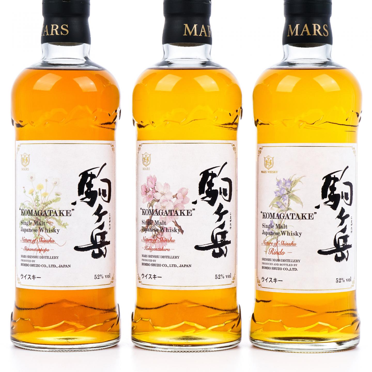 信州驹之岳 花卉系列 蒲公英/龙胆花/小彼岸樱 3瓶组