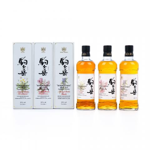 信州驹之岳 花卉系列 蒲公英/龙胆花/小彼岸樱 3瓶组