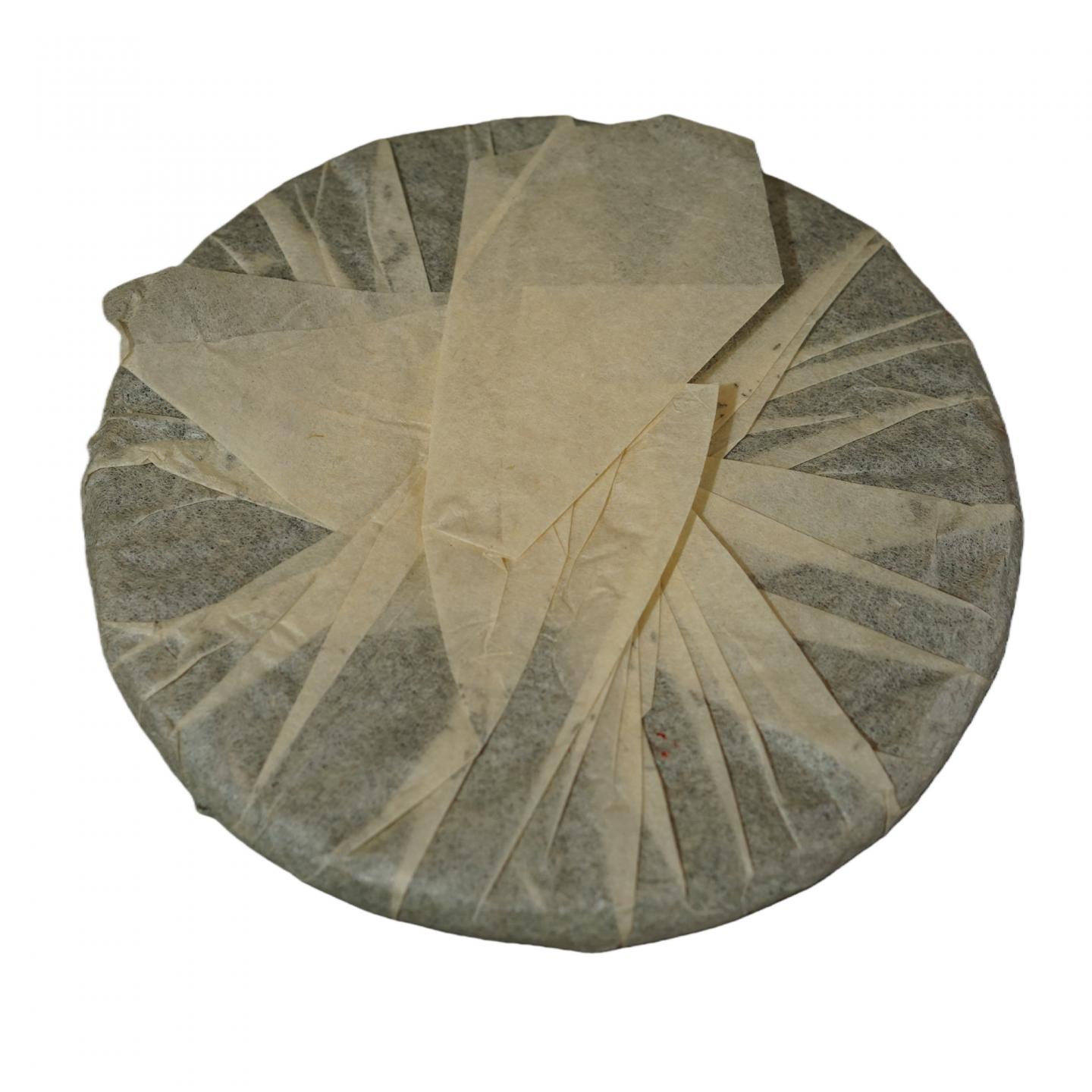 2000年初 大七版 绿印一提 单饼357克,一提2499克 昆明干仓