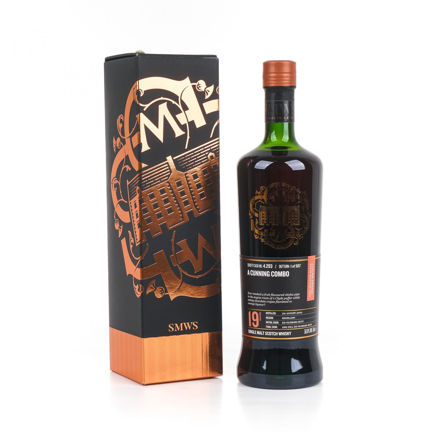 SMWS 4.293 高原骑士 19年 2001 雪莉桶