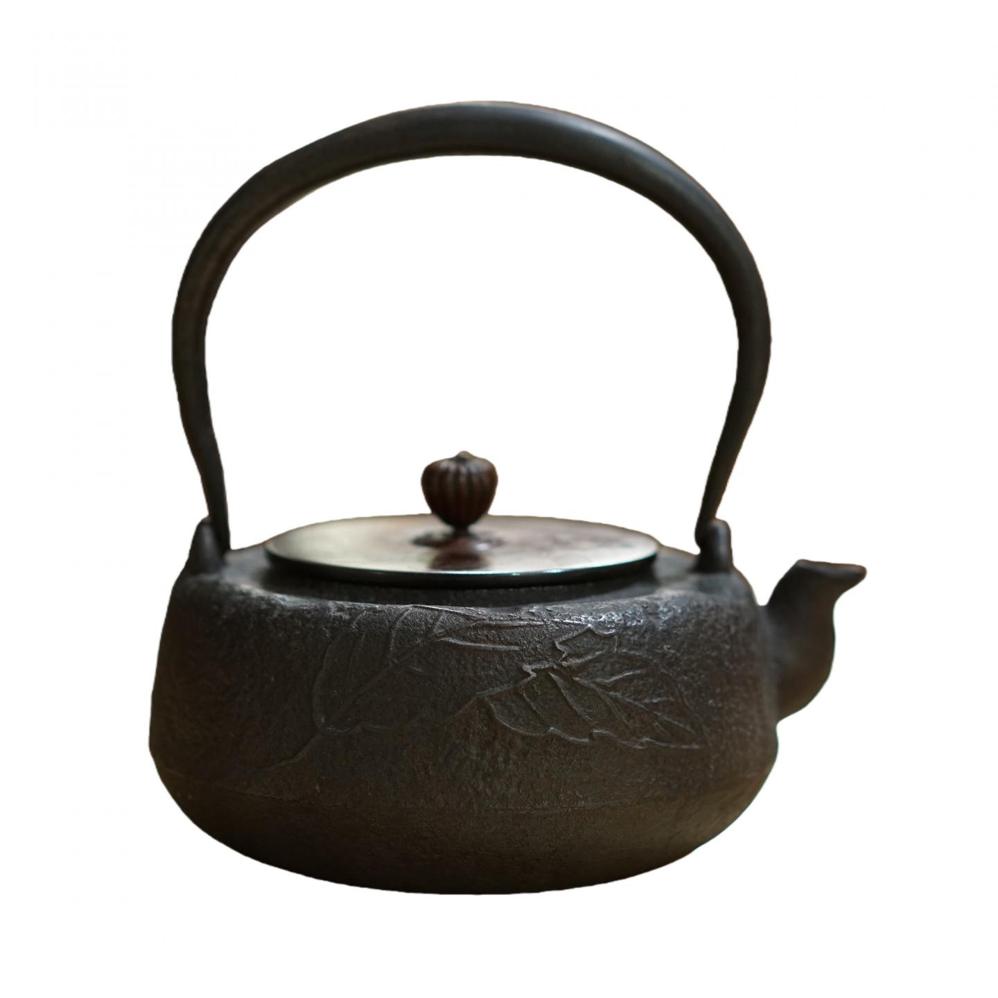 祥云堂造老铁壶 大正时期 20*15*17cm 一把