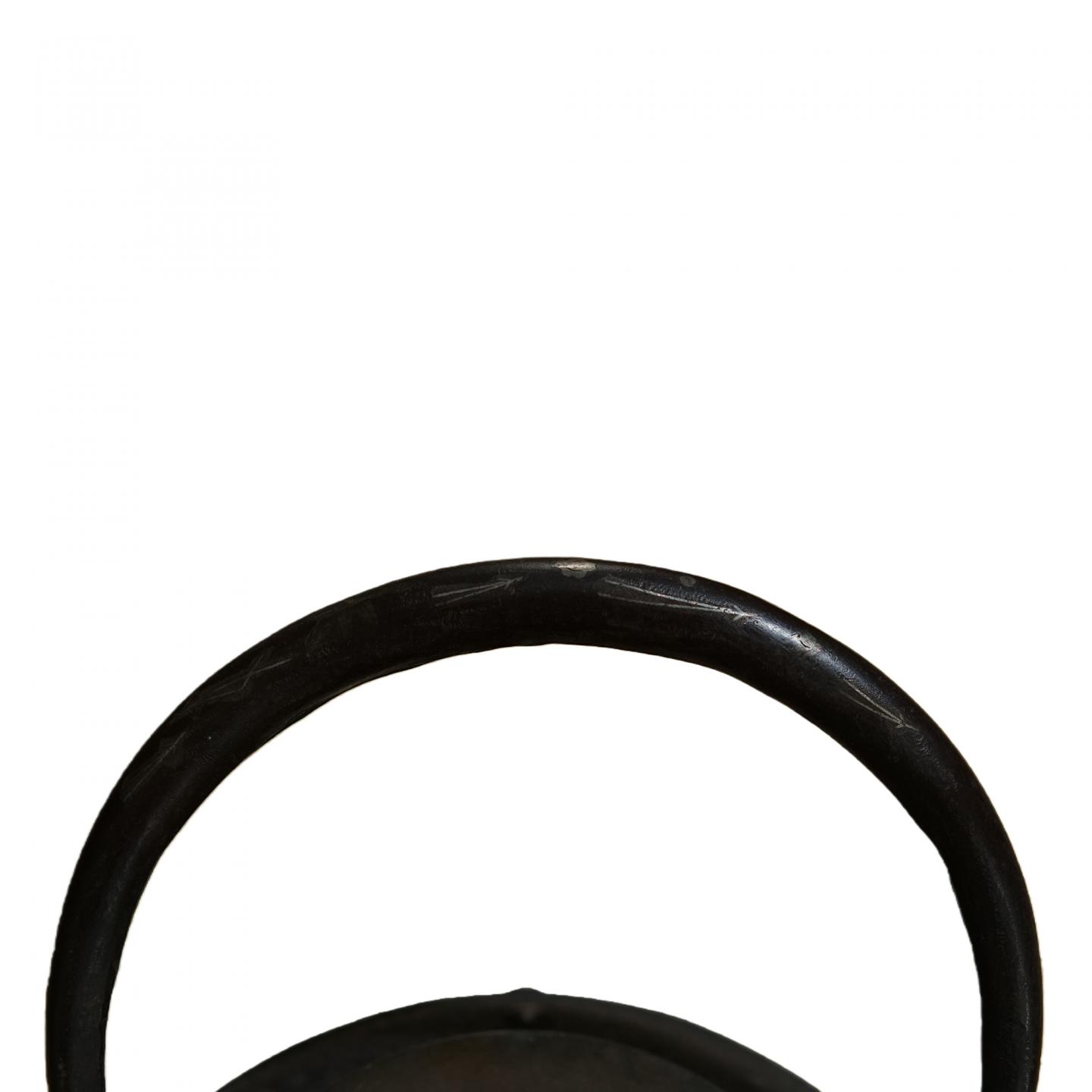 龙文堂造老铁壶 大正时期 23*15*17cm 一把