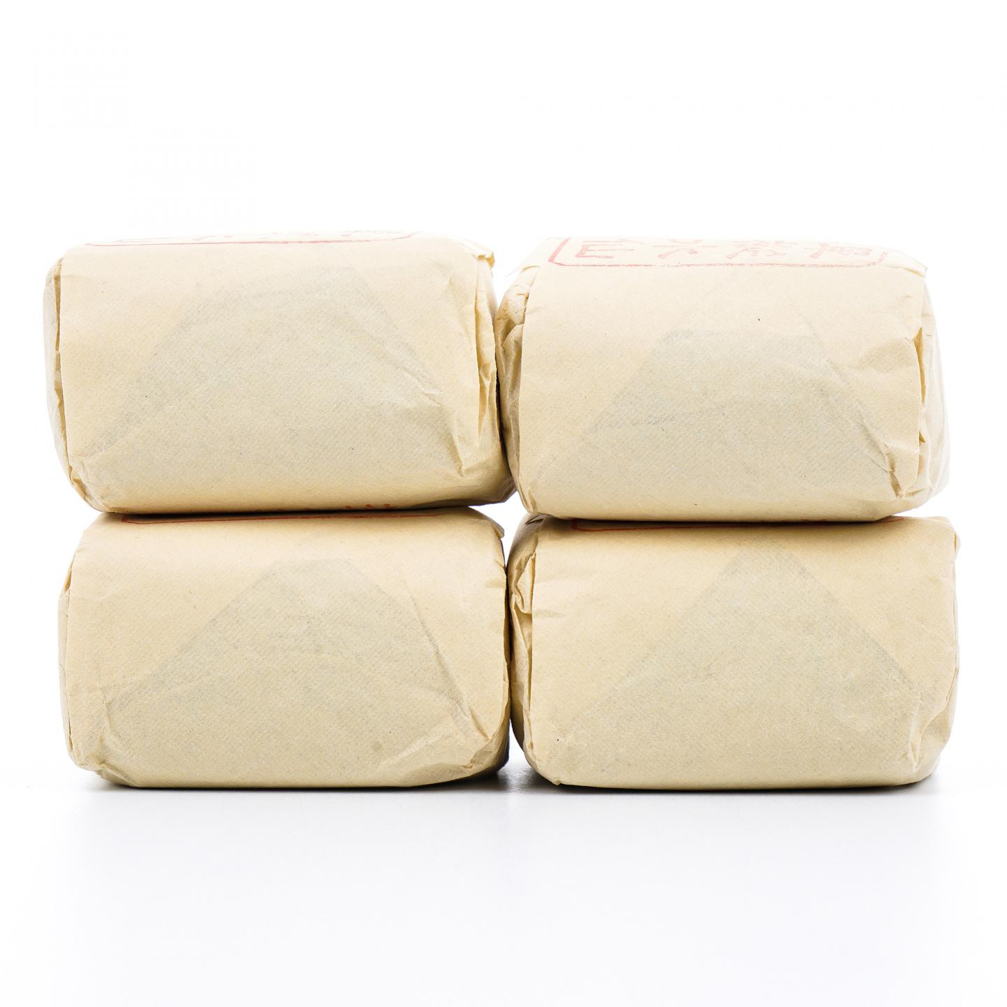 九十年代 中茶公司出口金记茶行 甲级武夷名枞单枞水仙 4包*50g