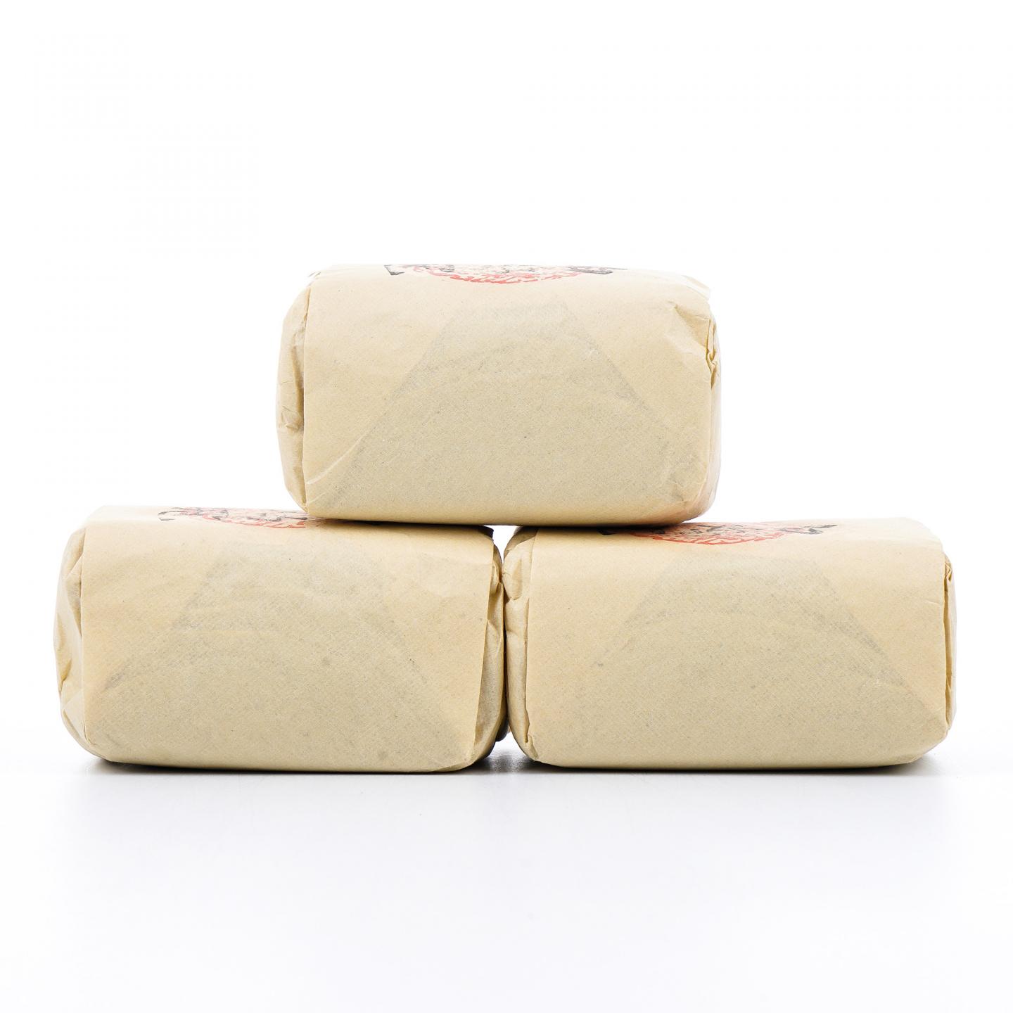 九十年代 中茶公司出口金记茶行 特级名枞白鸡冠 3包*50g