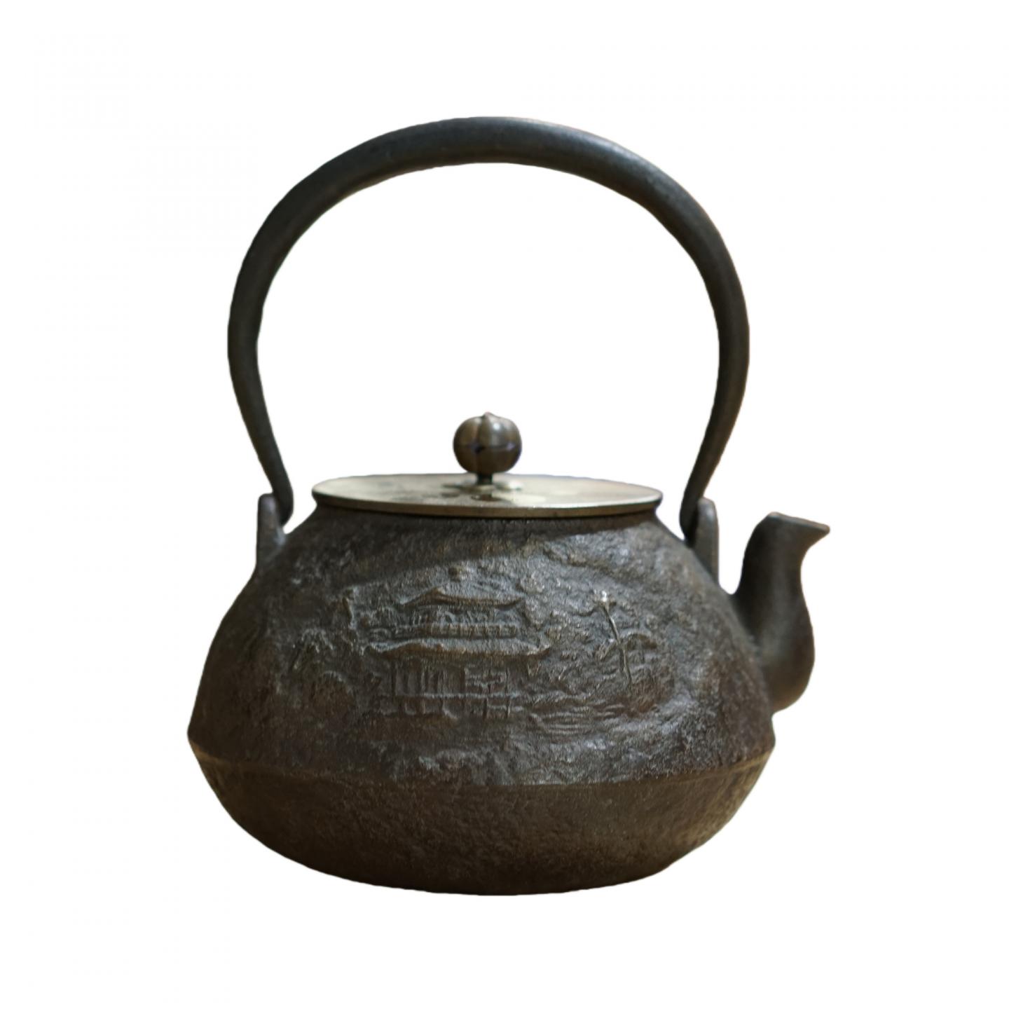 龙文堂造丨大正时期 老铁壶一把 21*16*16cm
