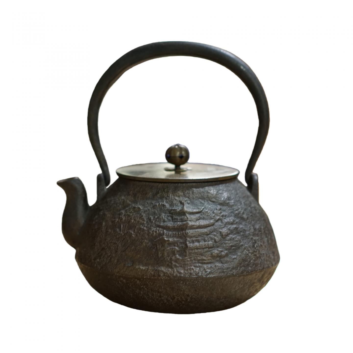 龙文堂造丨大正时期 老铁壶一把 21*16*16cm