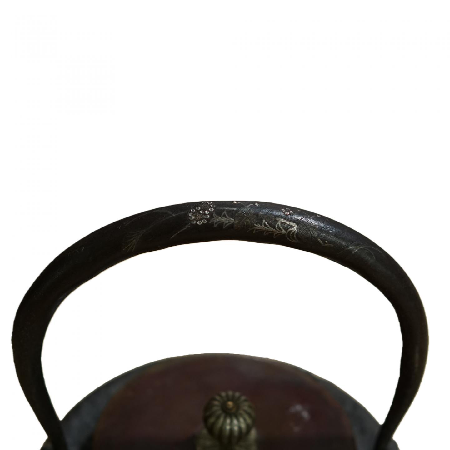 祥云堂造丨大正时期 老铁壶一把 22*17*15cm