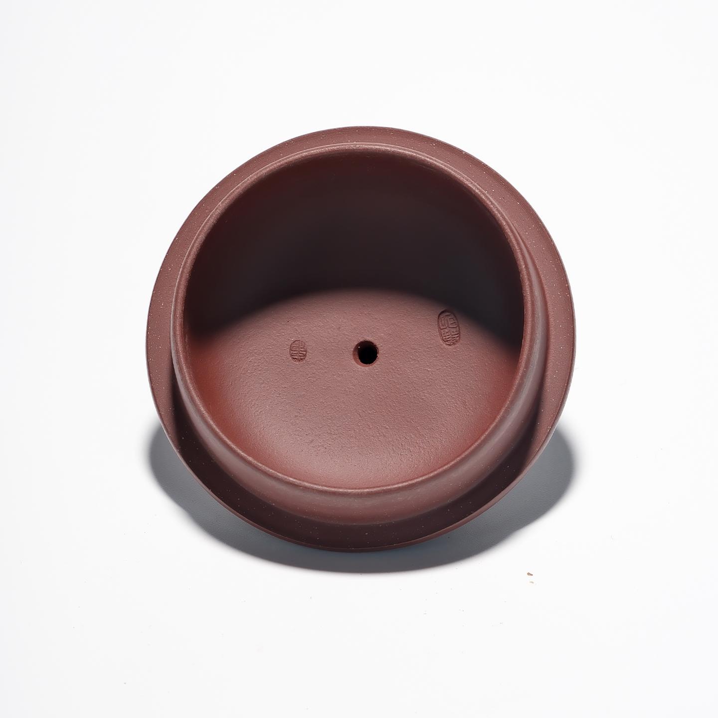 蒋静明 手工花器双色老树桩壶 约90年代 约300cc 高约115mm