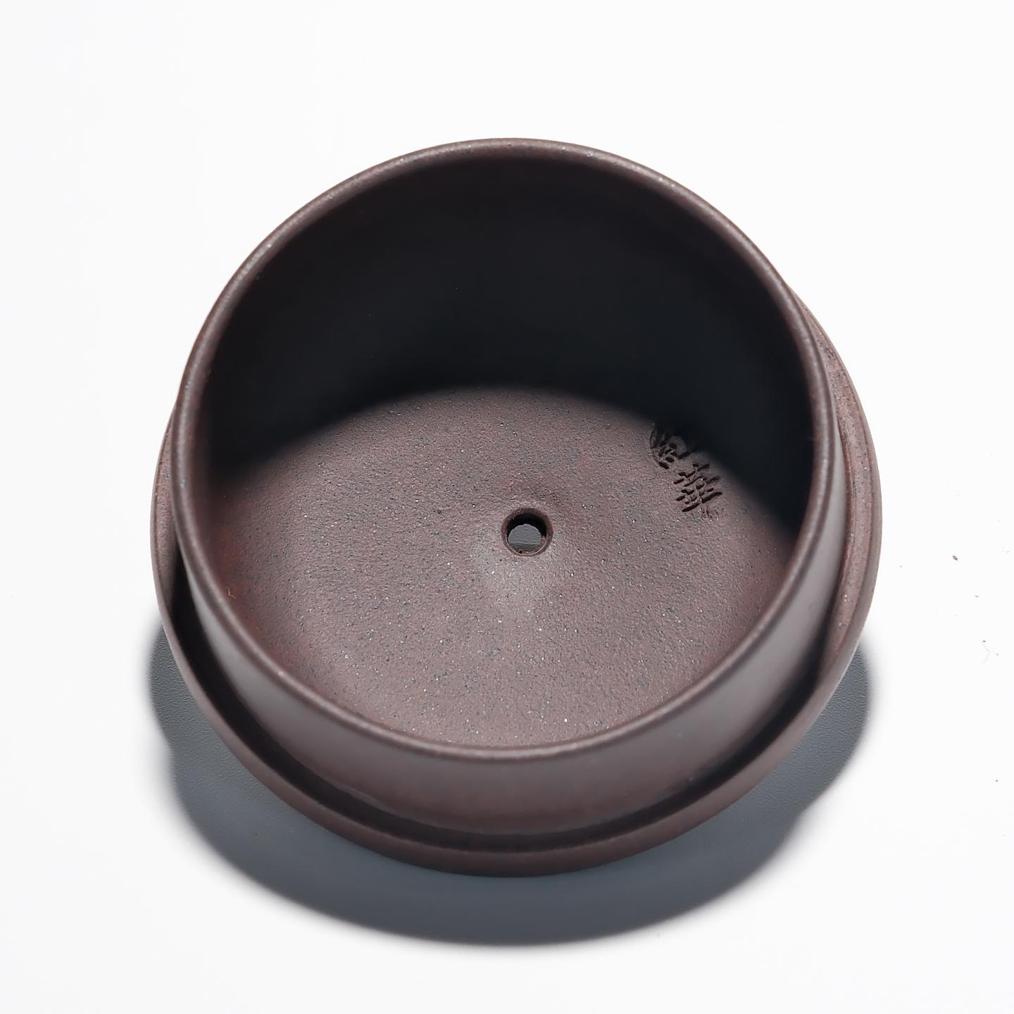 紫砂一厂实力工手 柴油桶壶 约80年代 约280cc 高约88mm