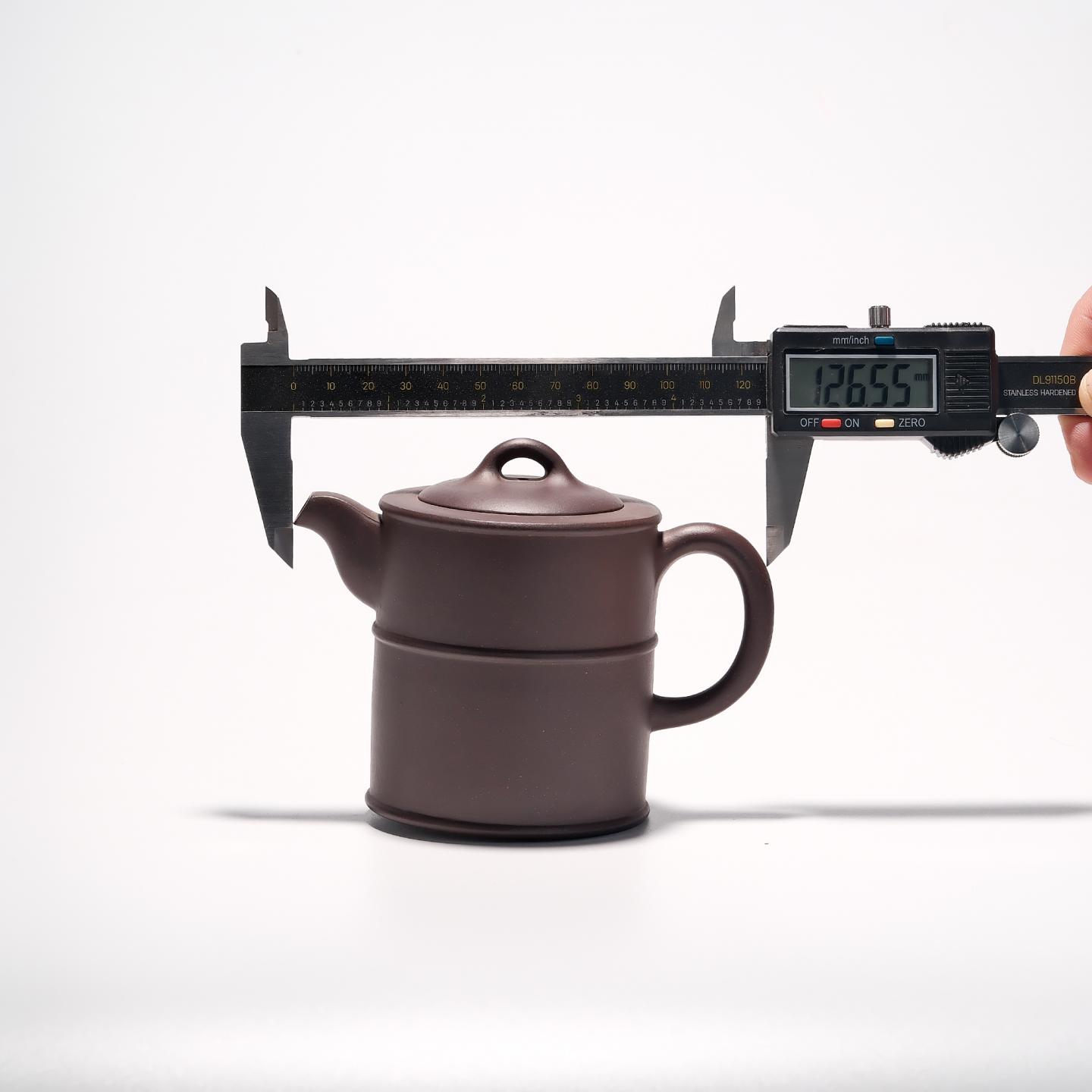 紫砂一厂实力工手 柴油桶壶 约80年代 约280cc 高约88mm