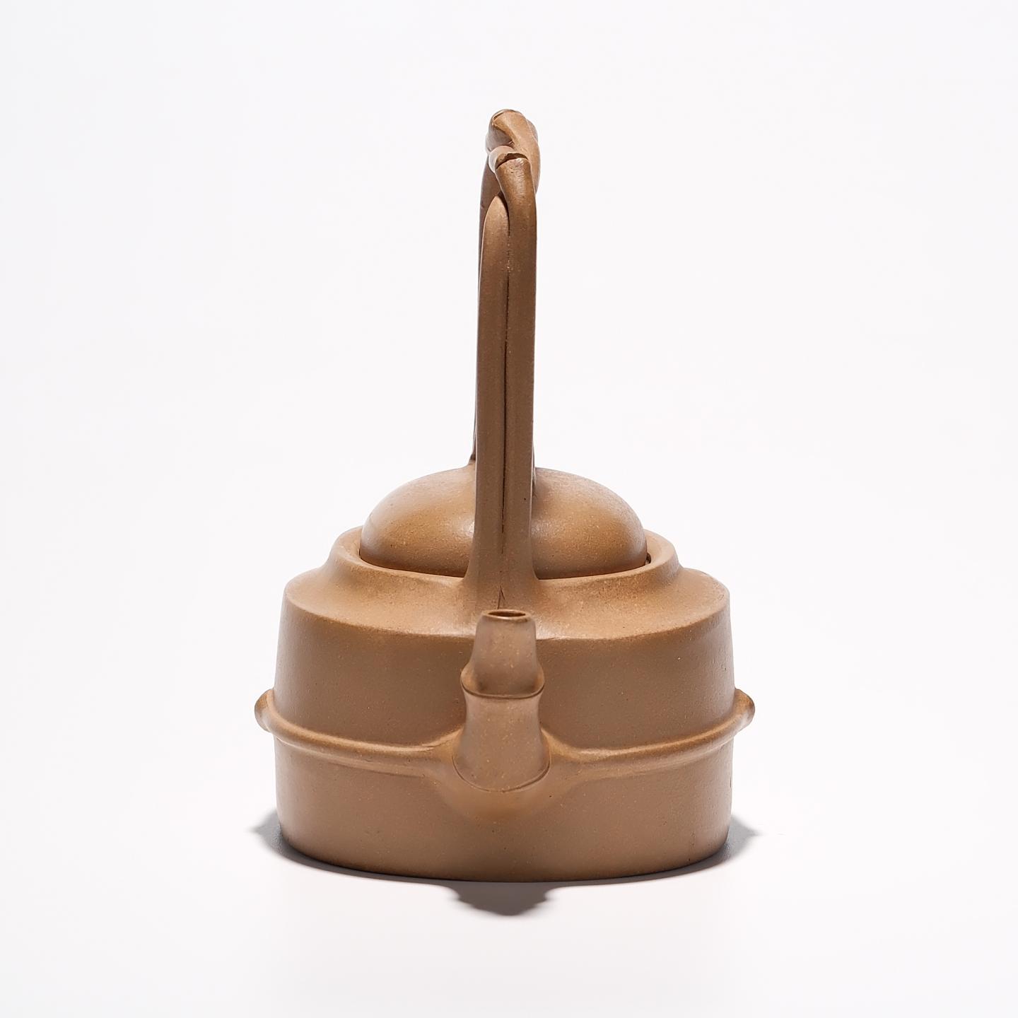 顾道荣 竹节提梁壶 约90年代 约150cc 高约118mm