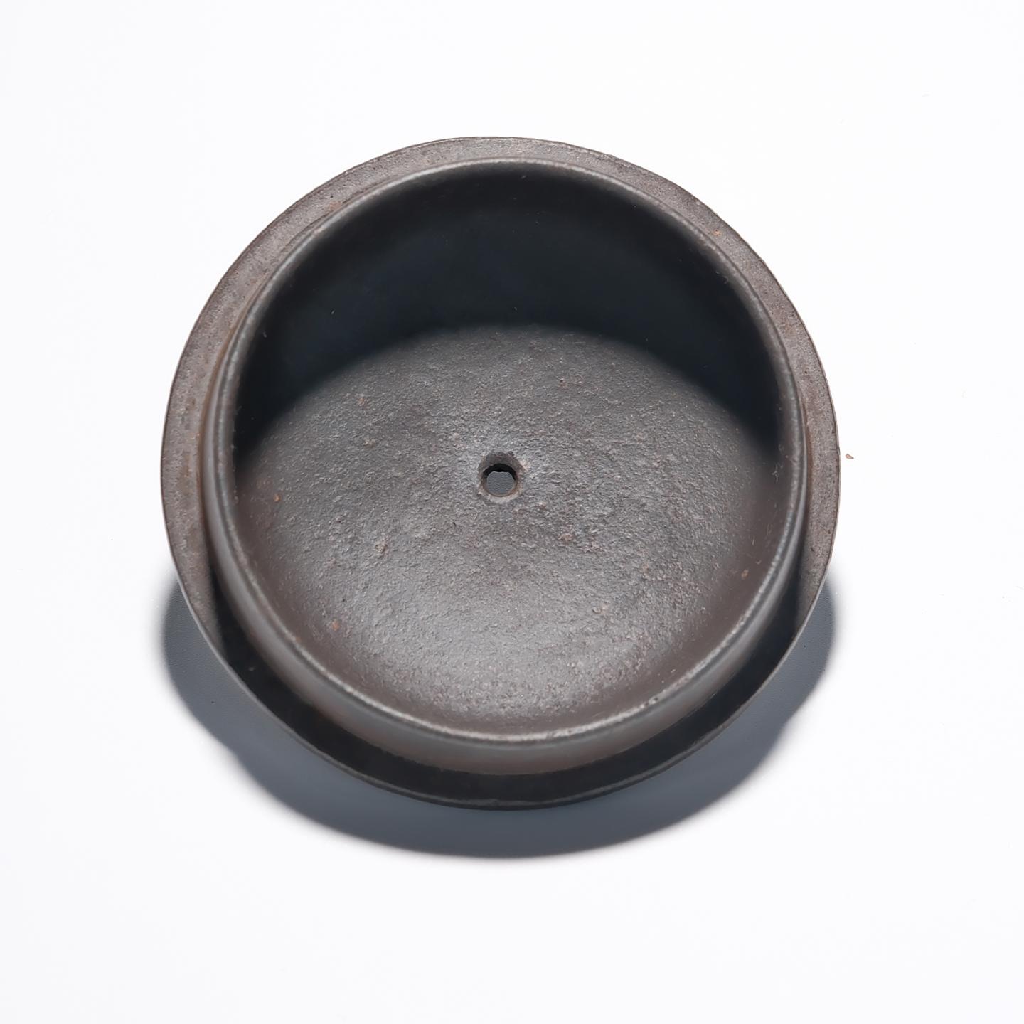 贡局款(堂口) 云龙壶 浮雕绘 高温窑变 约80年代 约300cc 高约80mm 非精雕