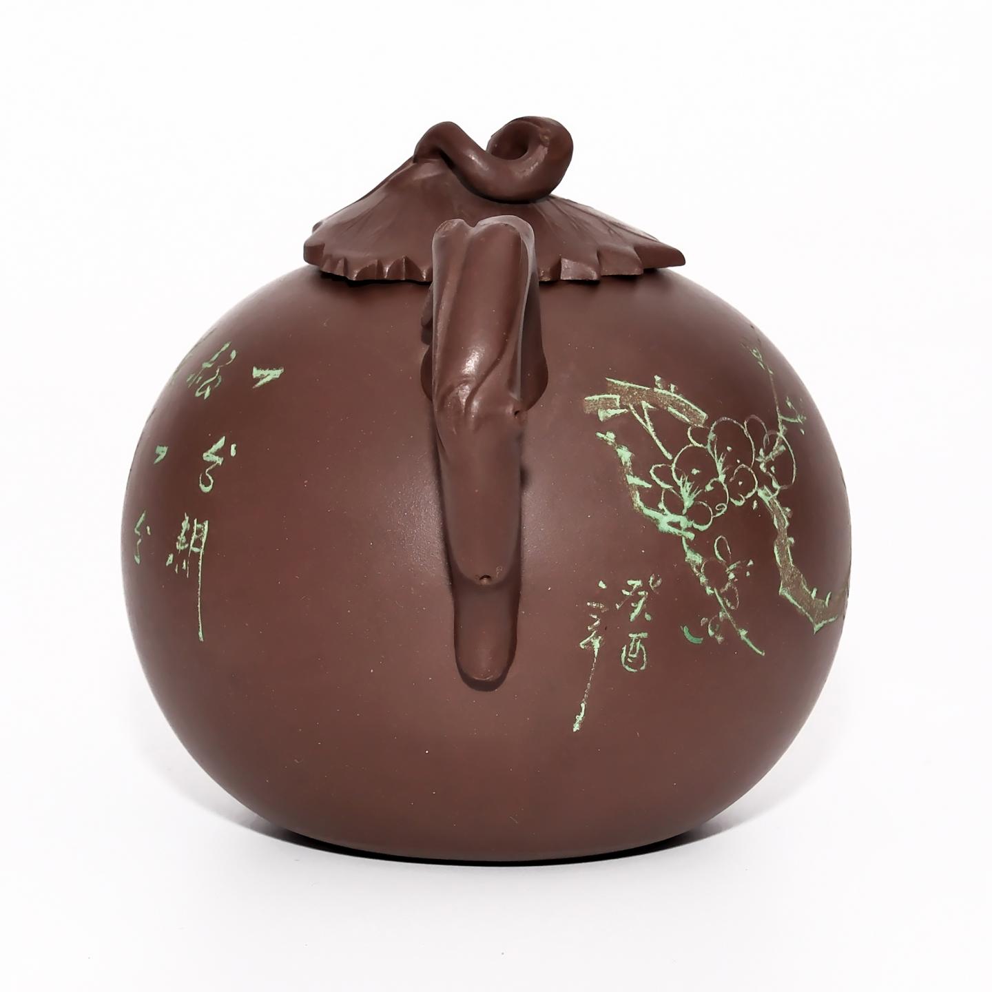 徐小琴 全手工仿生茄瓜壶 癸酉年（90年代） 约500cc 刻字款