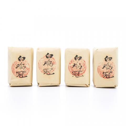 九十年代 中茶公司出口金记茶行 特级名枞白鸡冠 4包*50g