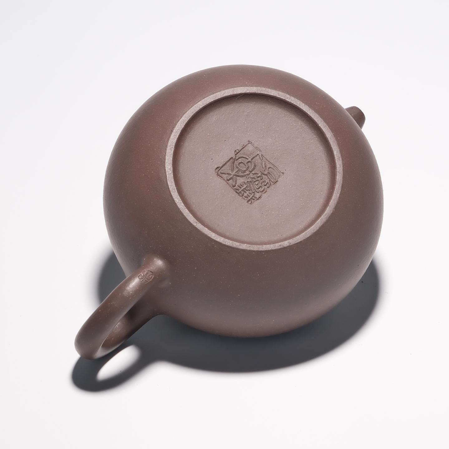 李慧芳 紫砂一厂 柿圆壶 90年代 约230cc