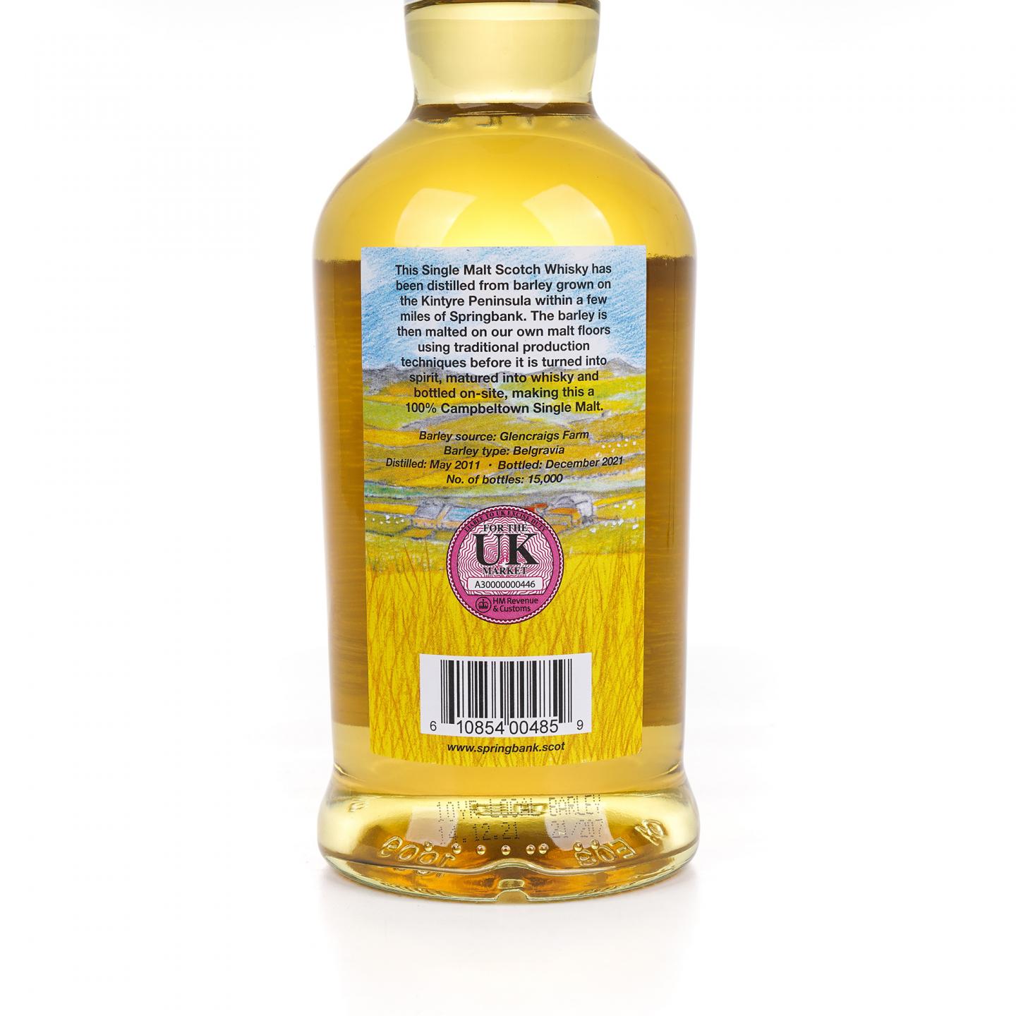 Springbank 云顶 10年 2011-2021 本地大麦 700ml