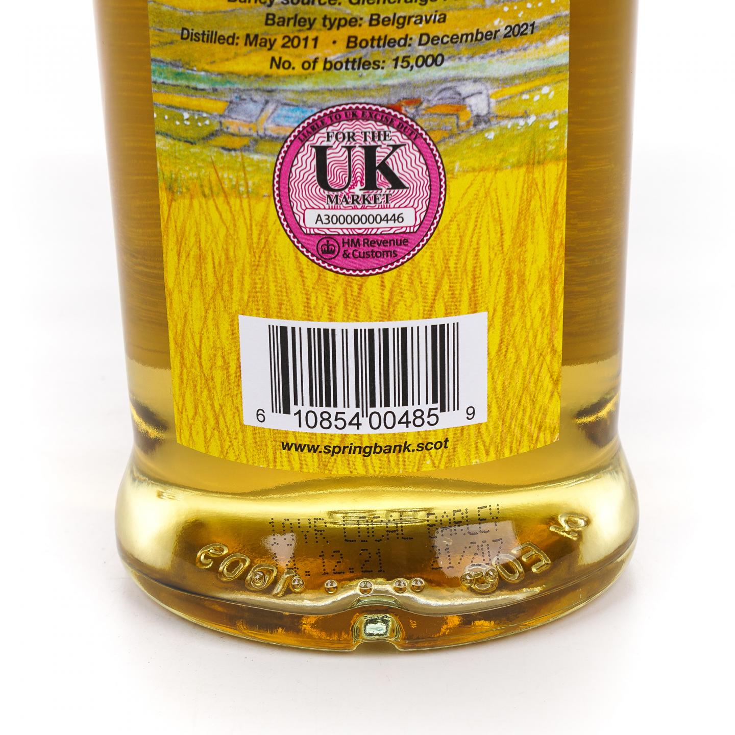 Springbank 云顶 10年 2011-2021 本地大麦 700ml