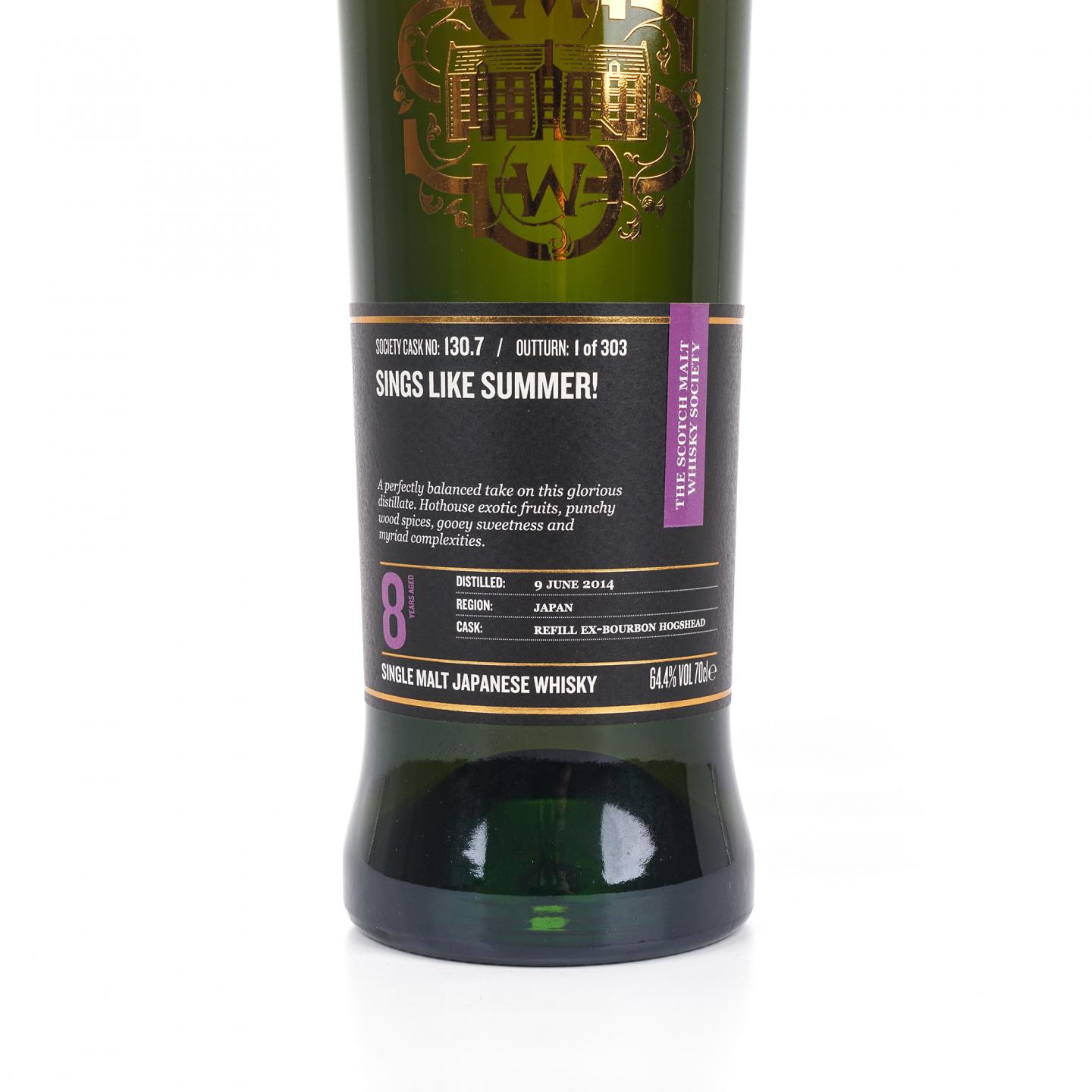 SMWS 130.7 秩父 8年 2014 单桶