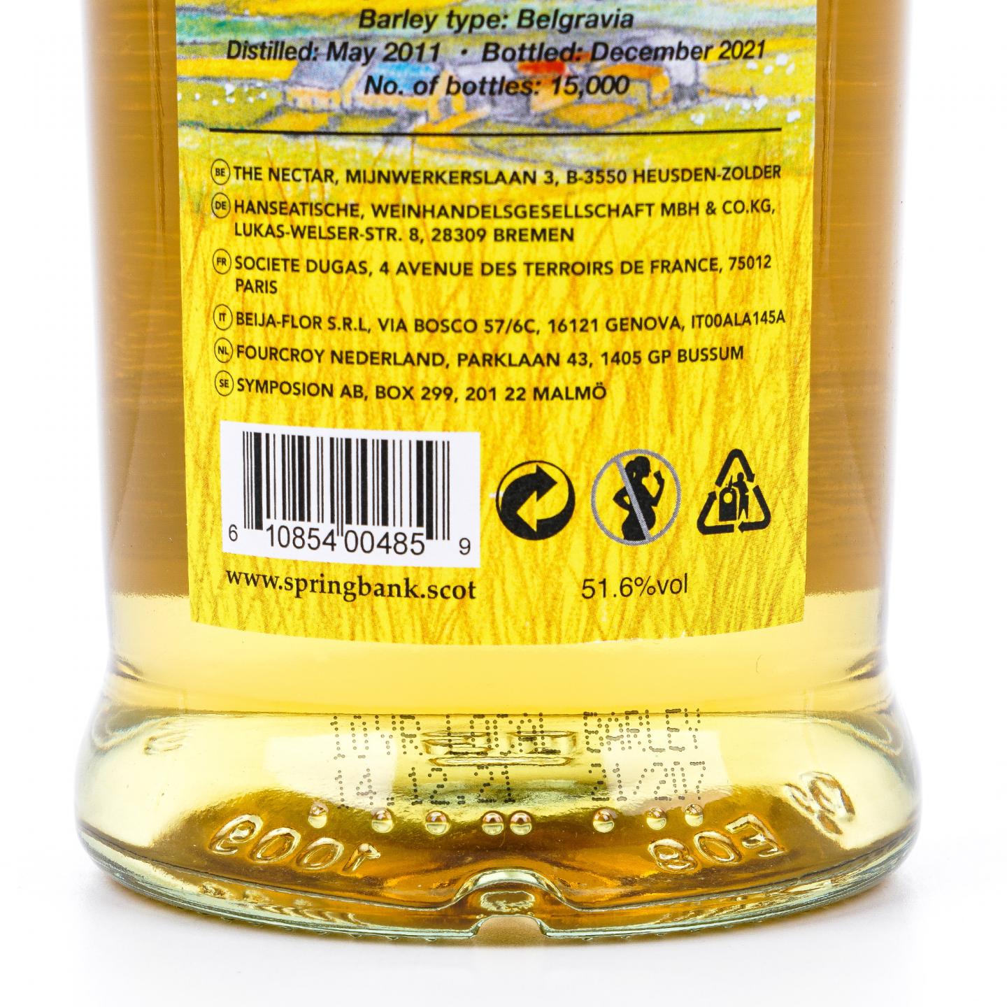 Springbank 云顶 10年 2011-2021 本地大麦