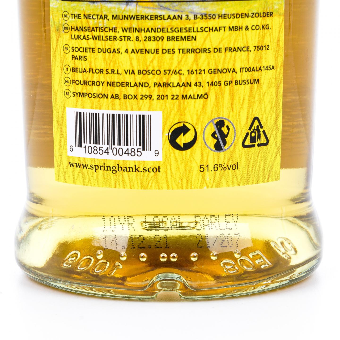 Springbank 云顶 10年 2011-2021 本地大麦 51.6%Vol.