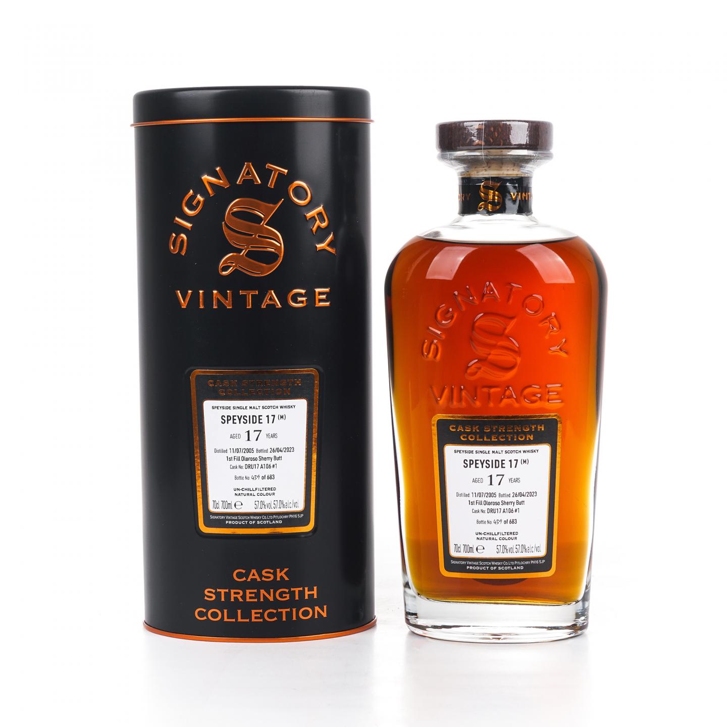 秘密斯佩塞 17年 2005-2023 初填雪莉桶A106#1 SV