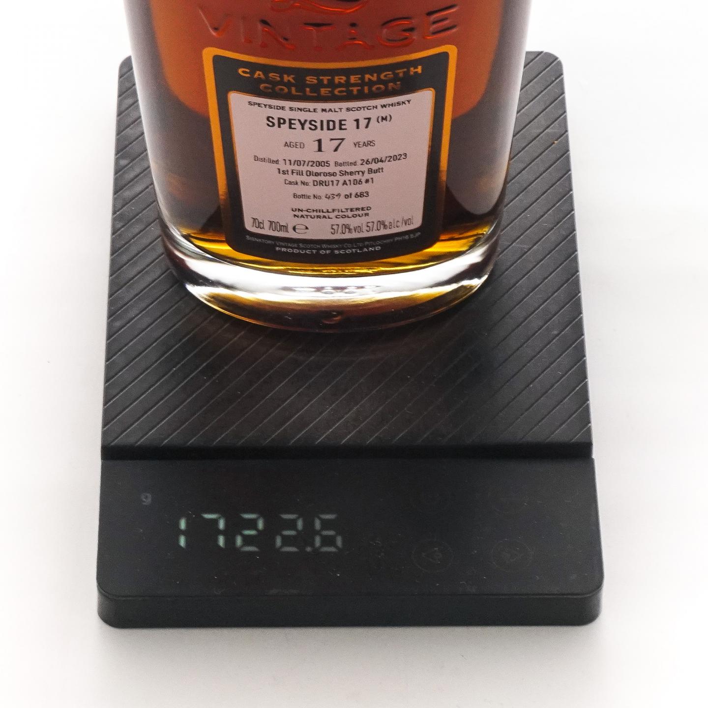 秘密斯佩塞 17年 2005-2023 初填雪莉桶A106#1 SV