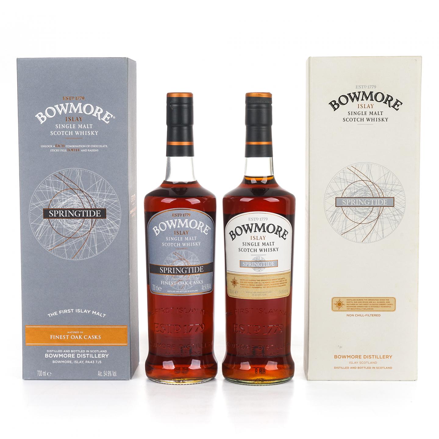 Bowmore 波摩 春潮 雪莉桶 2支组