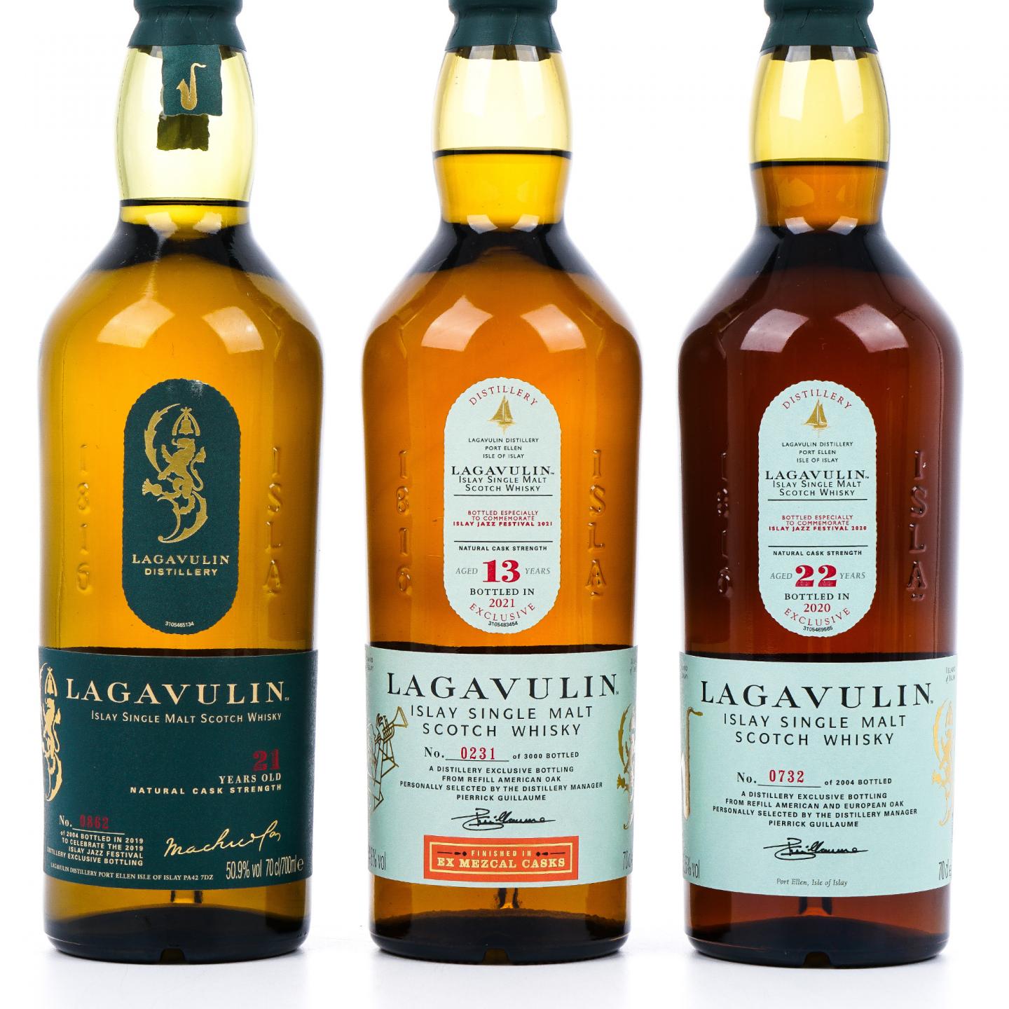 Lagavulin 乐加维林 13/21/22年 爵士音乐节 三瓶组