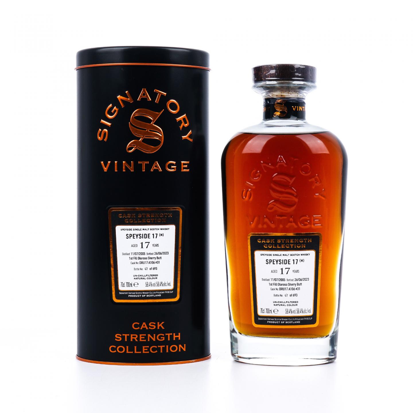 秘密斯佩塞 17年 2005-2023 SV 初填雪莉桶A106#31