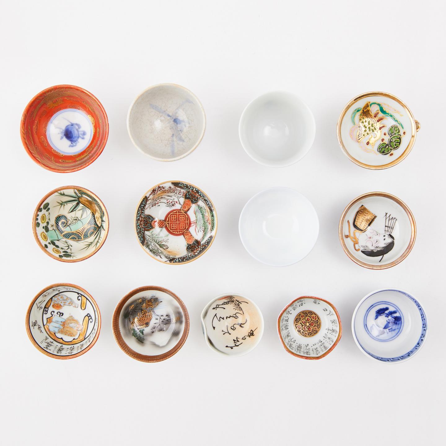 藏家释出｜明治-昭和时期 古九谷等主人杯一组（13客）