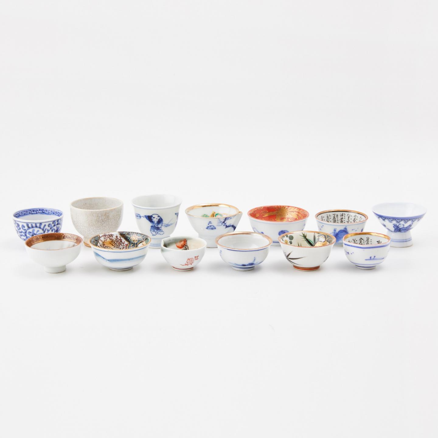 藏家释出｜明治-昭和时期 古九谷等主人杯一组（13客）