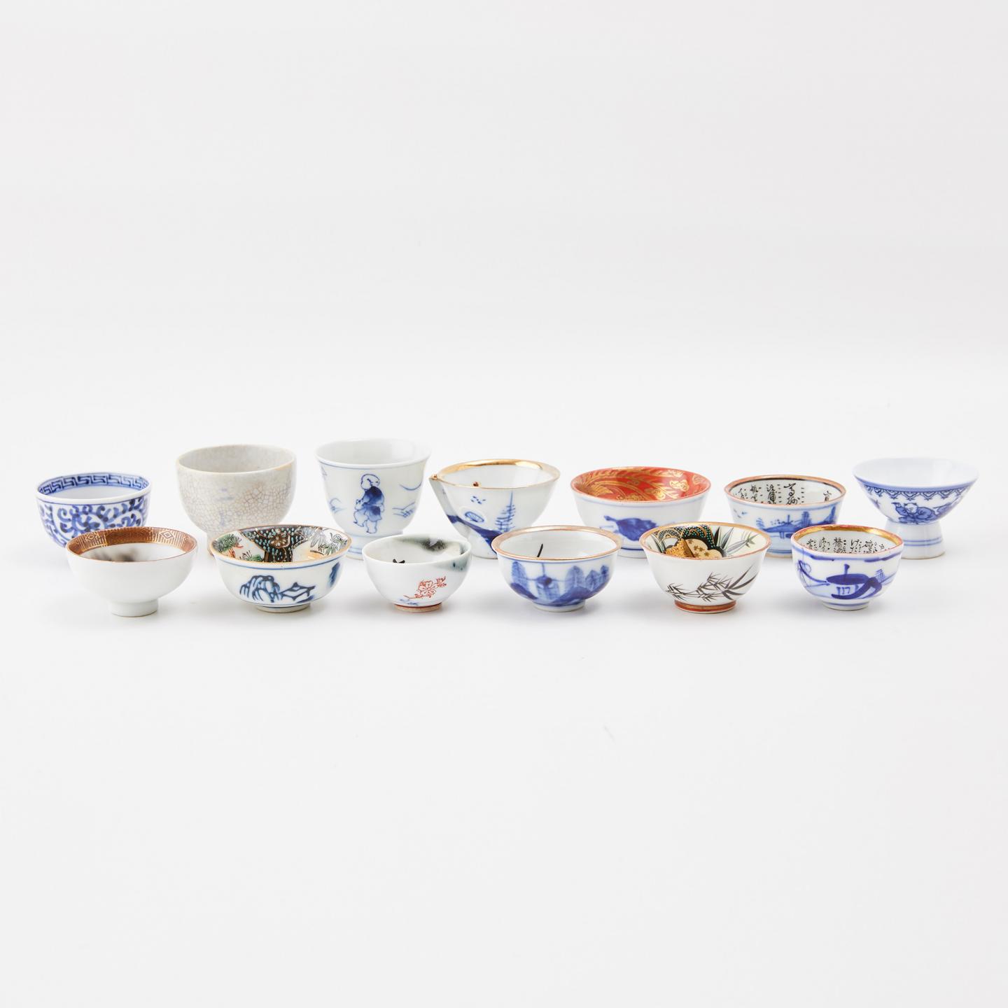 藏家释出｜明治-昭和时期 古九谷等主人杯一组（13客）