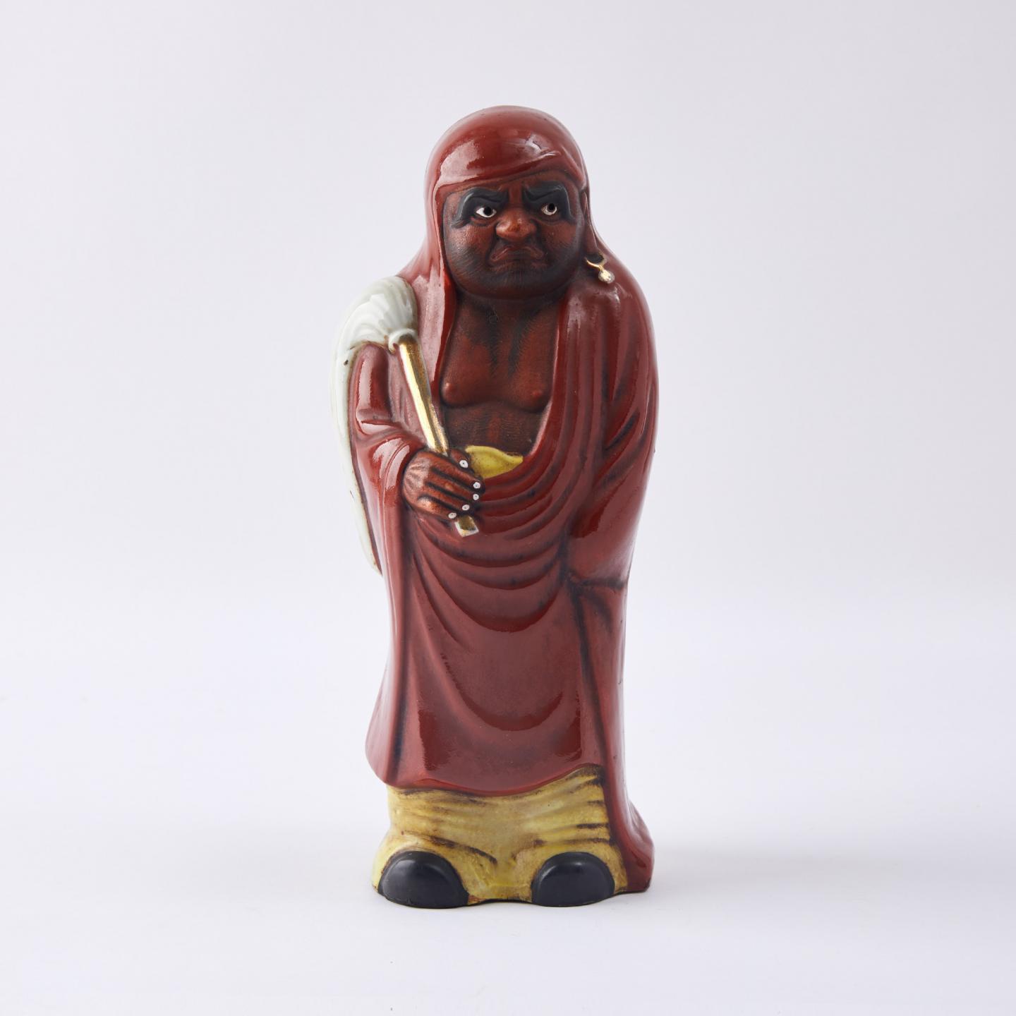 明治时期古九谷|红衣达摩置物