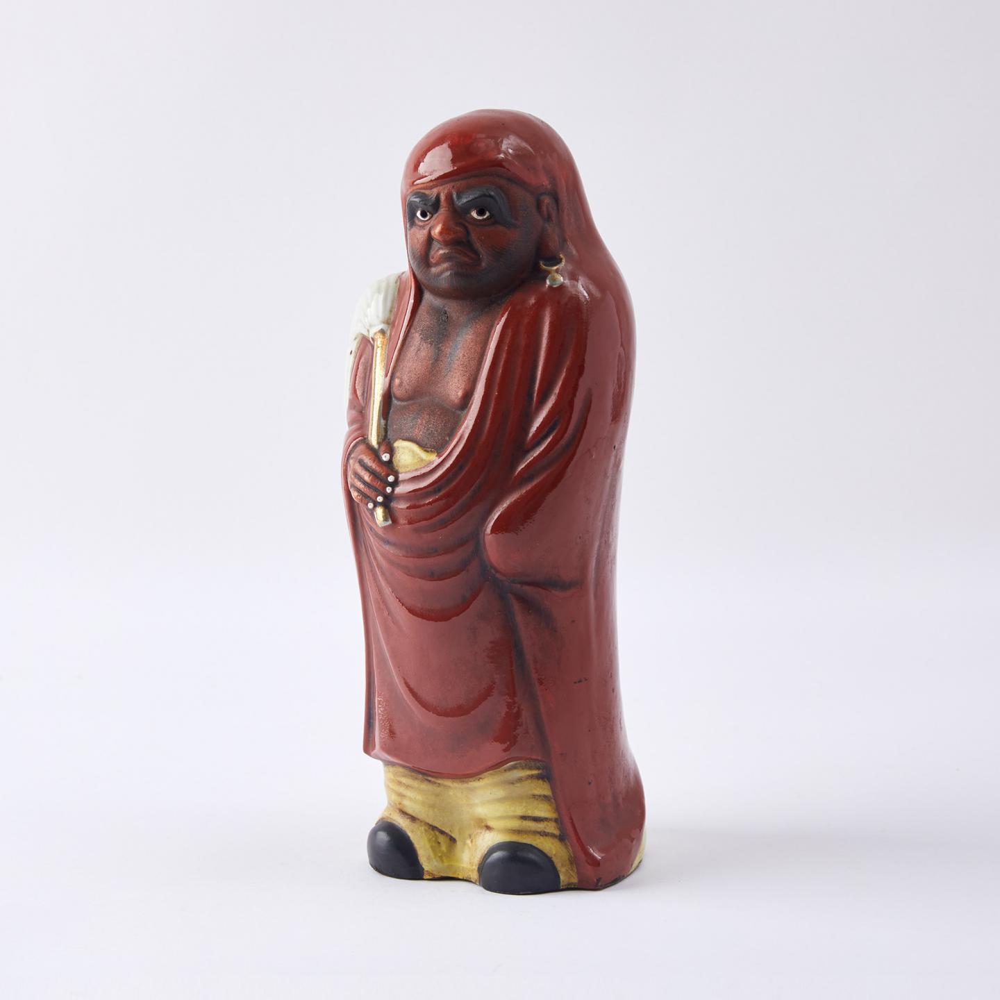 明治时期古九谷|红衣达摩置物