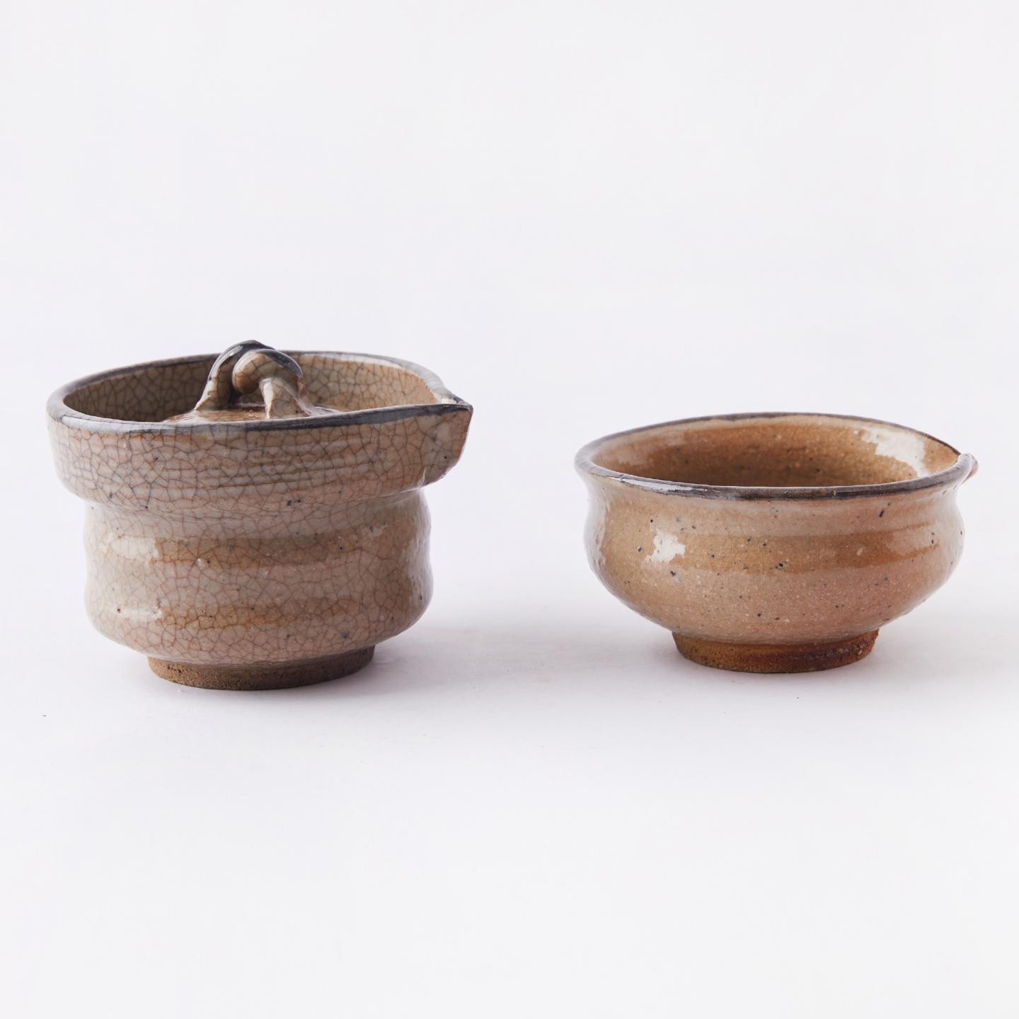 陶艺家大桥裕｜昭和时期 唐津烧僧帽宝瓶套